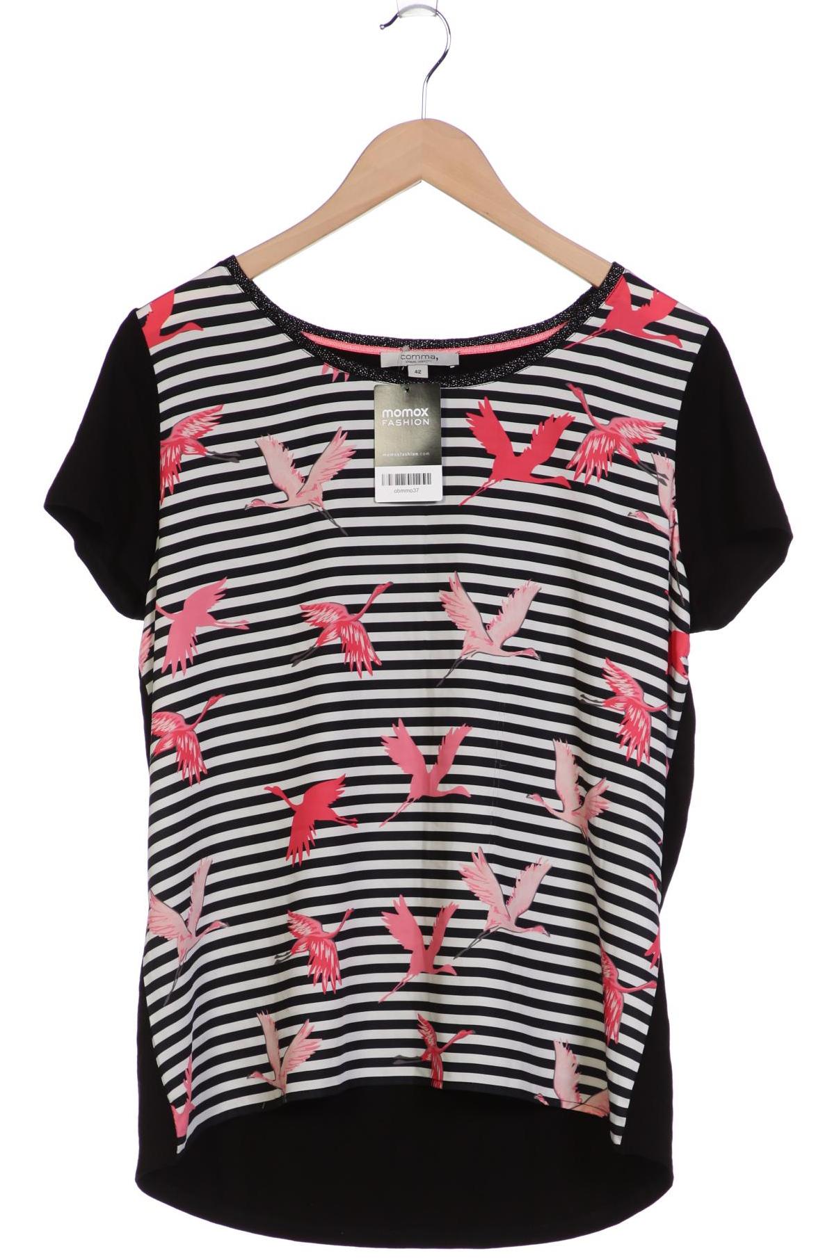 

Comma Damen T-Shirt, schwarz, Gr. 42