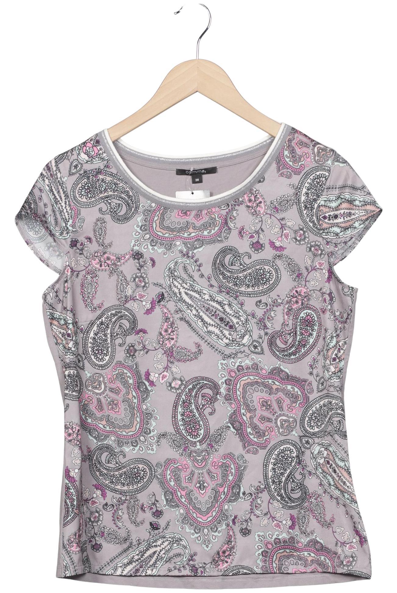 

Comma Damen T-Shirt, mehrfarbig, Gr. 38