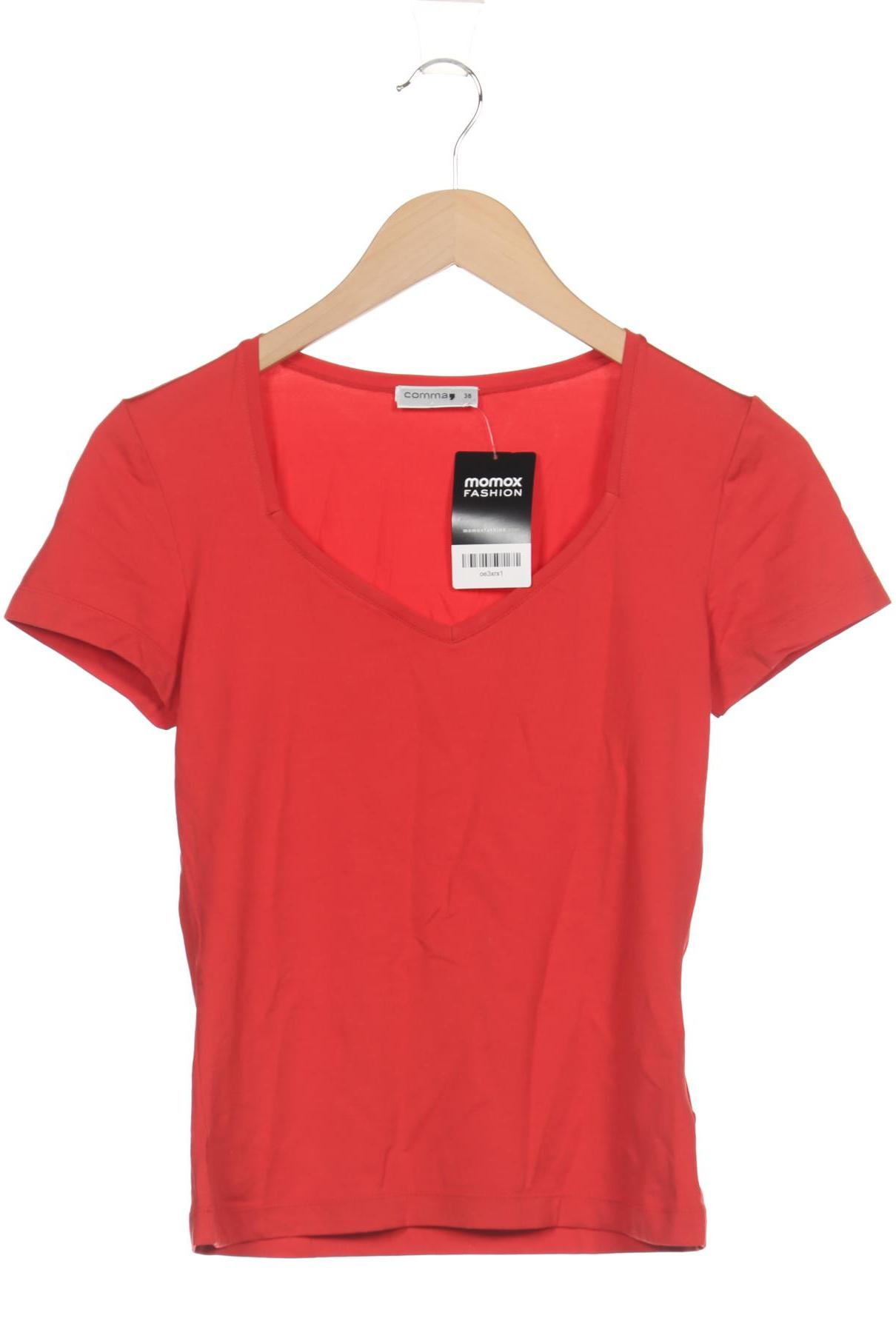 

Comma Damen T-Shirt, rot, Gr. 36