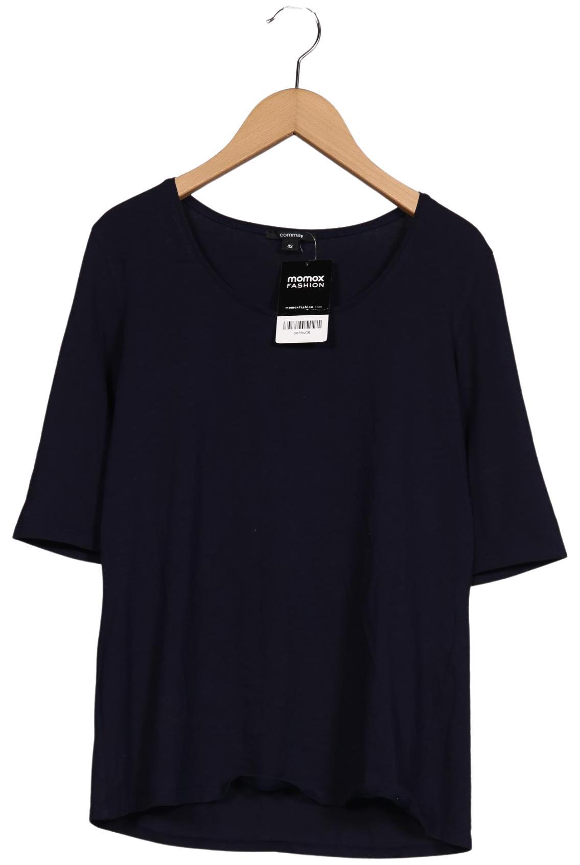 

Comma Damen T-Shirt, marineblau, Gr. 42