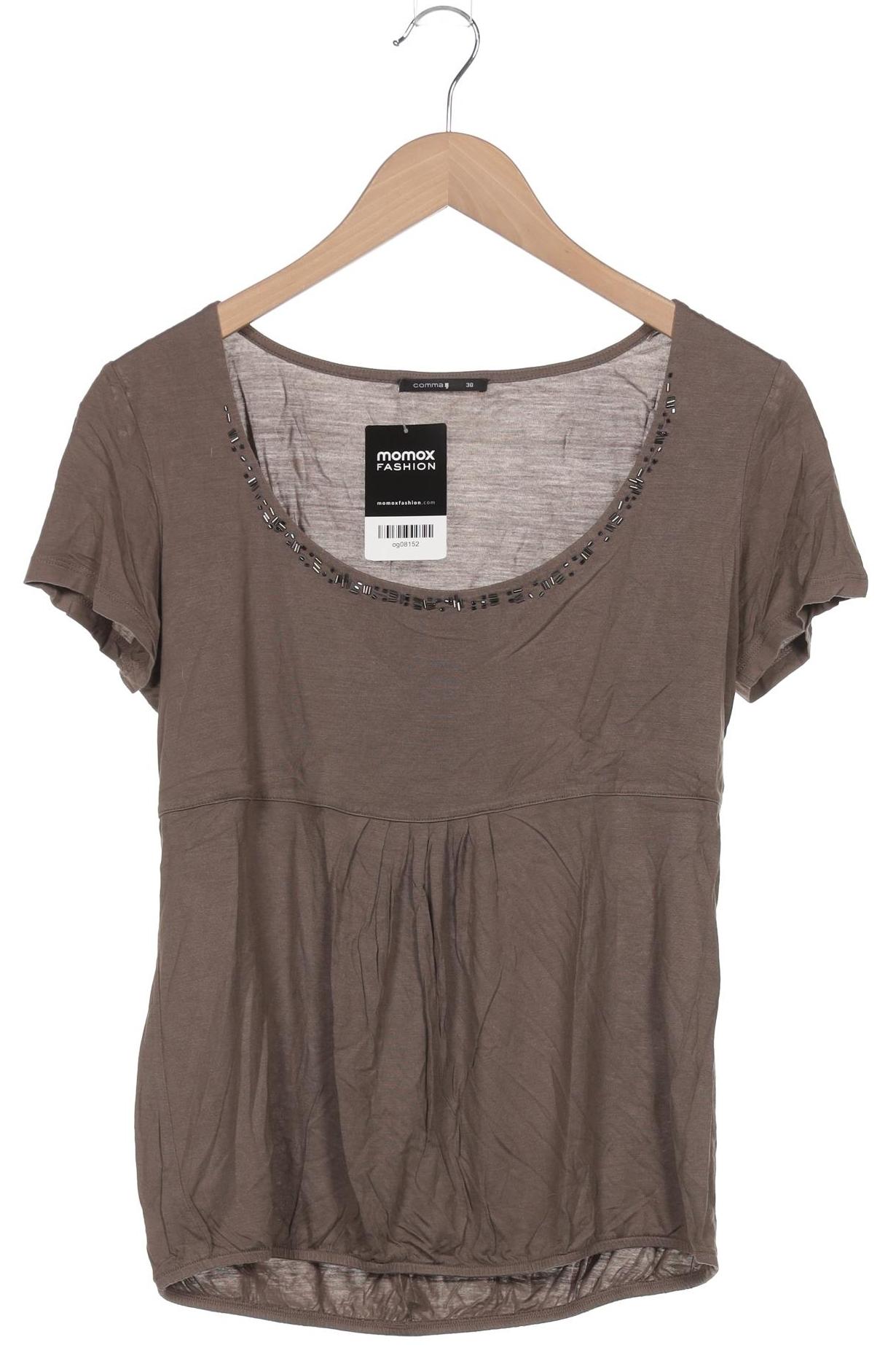 

Comma Damen T-Shirt, grau, Gr. 38