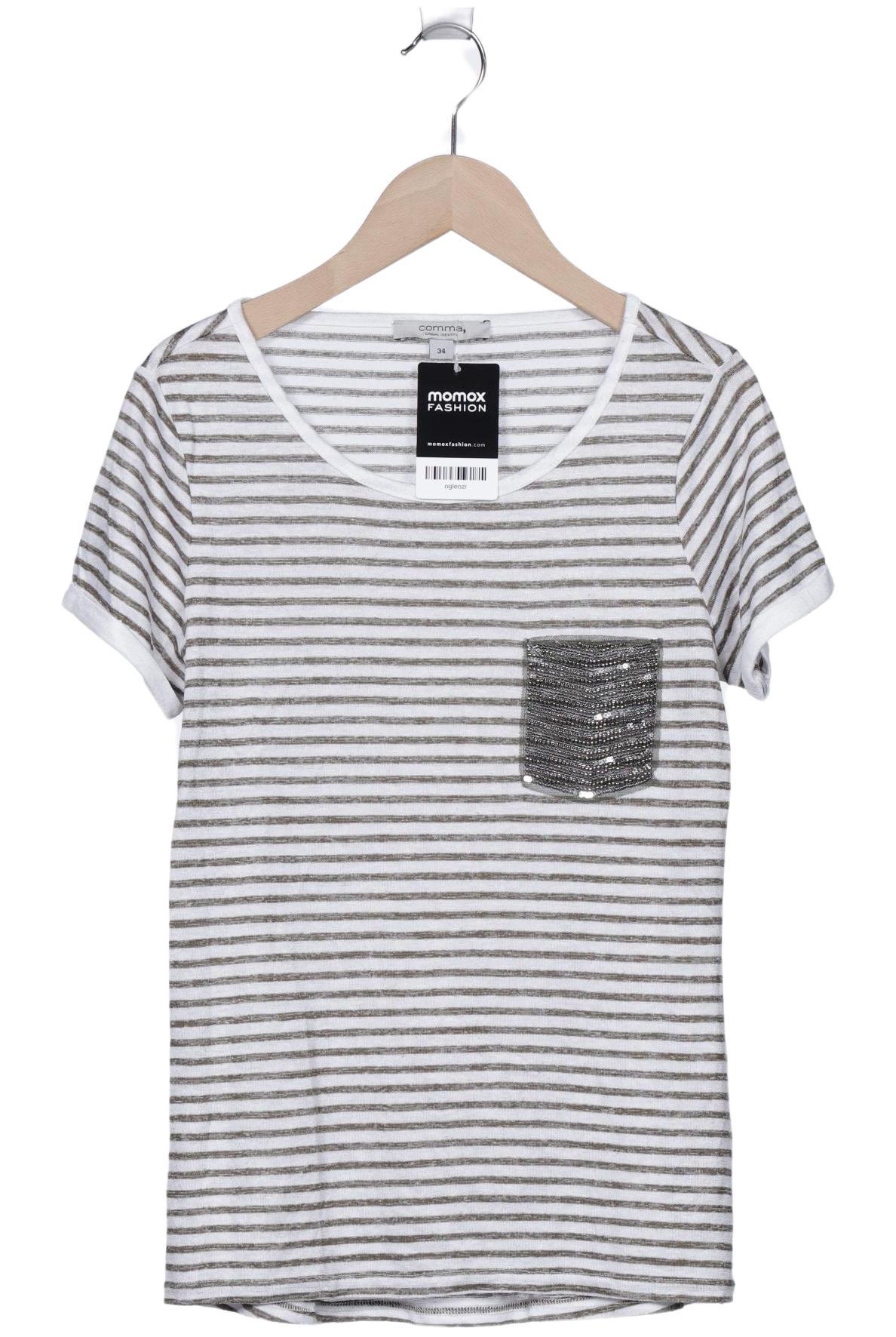 

Comma Damen T-Shirt, grün, Gr. 34
