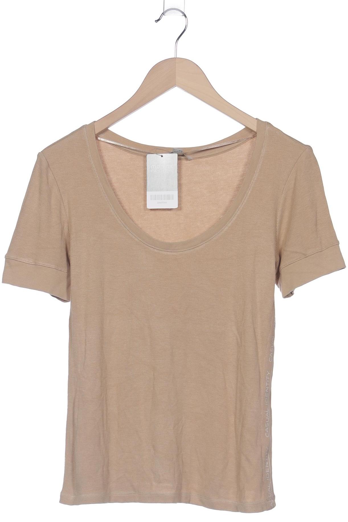 

Comma Damen T-Shirt, beige, Gr. 40