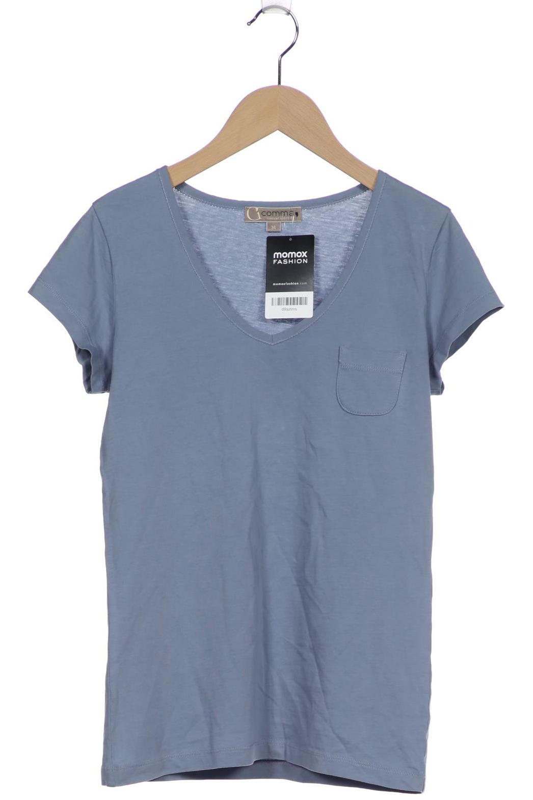 

Comma Damen T-Shirt, blau, Gr. 34