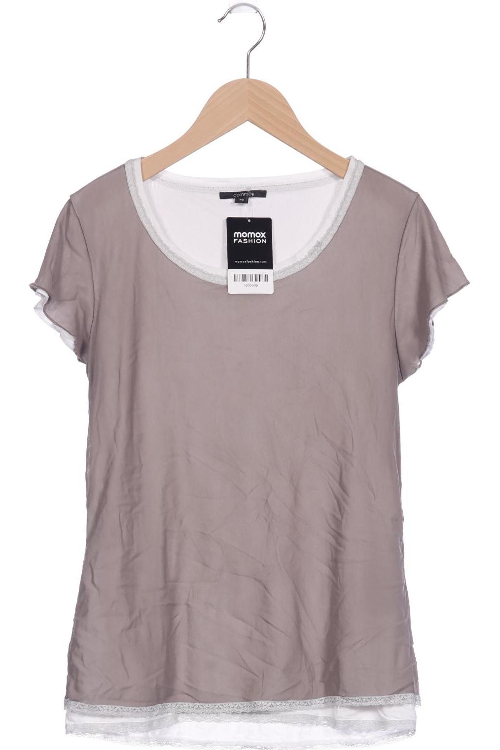 

Comma Damen T-Shirt, grau, Gr. 40