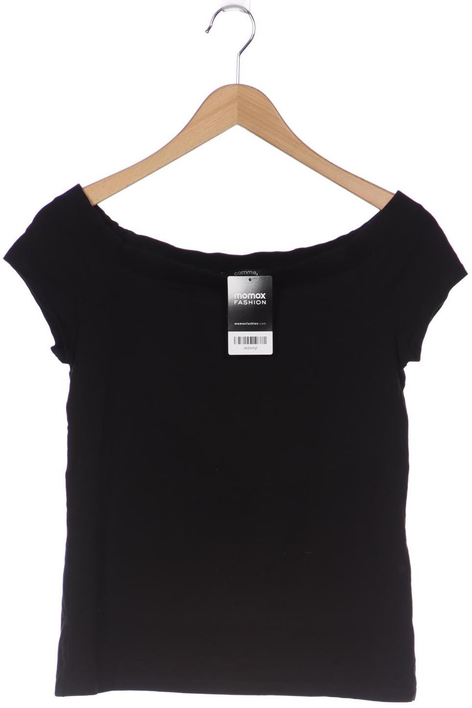 

Comma Damen T-Shirt, schwarz