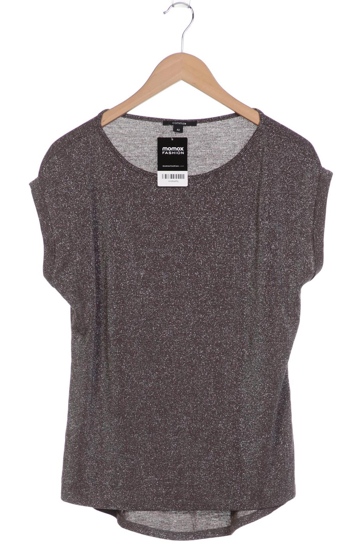 

Comma Damen T-Shirt, grau, Gr. 42