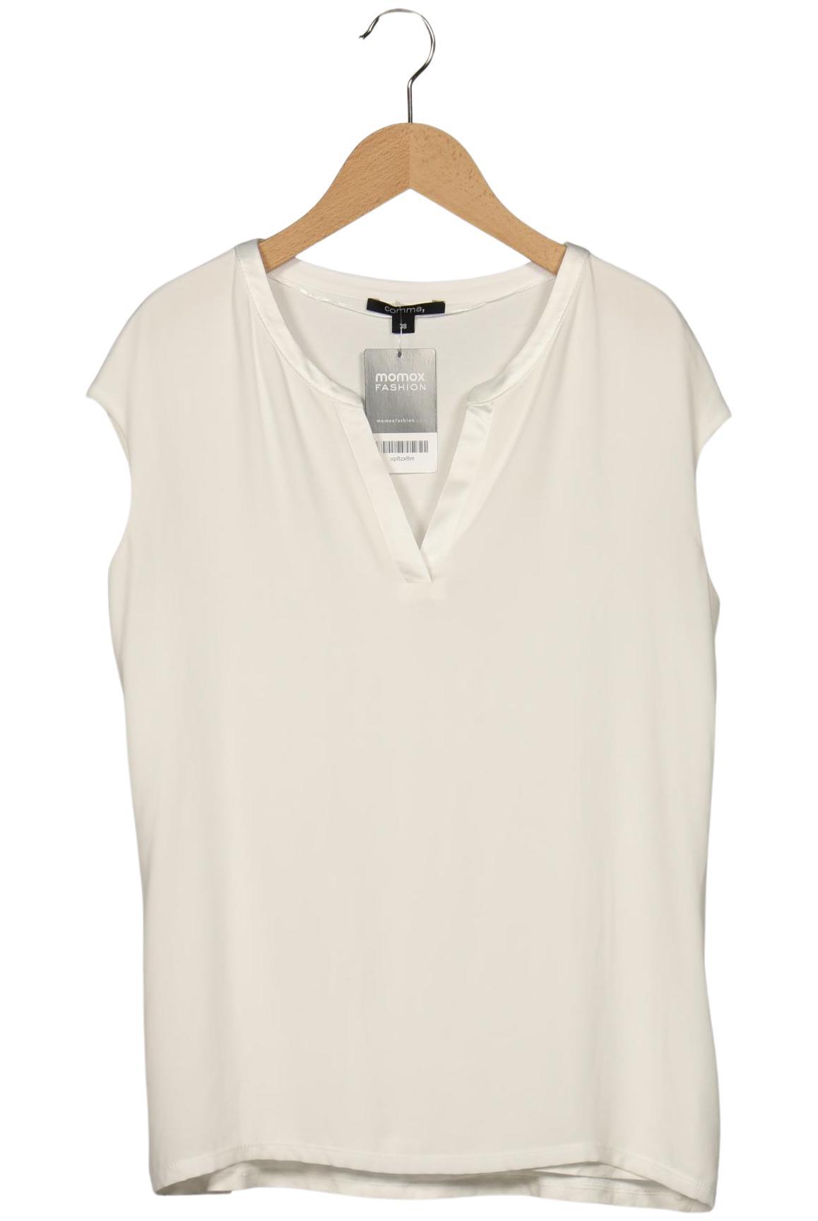 

Comma Damen T-Shirt, cremeweiß, Gr. 38