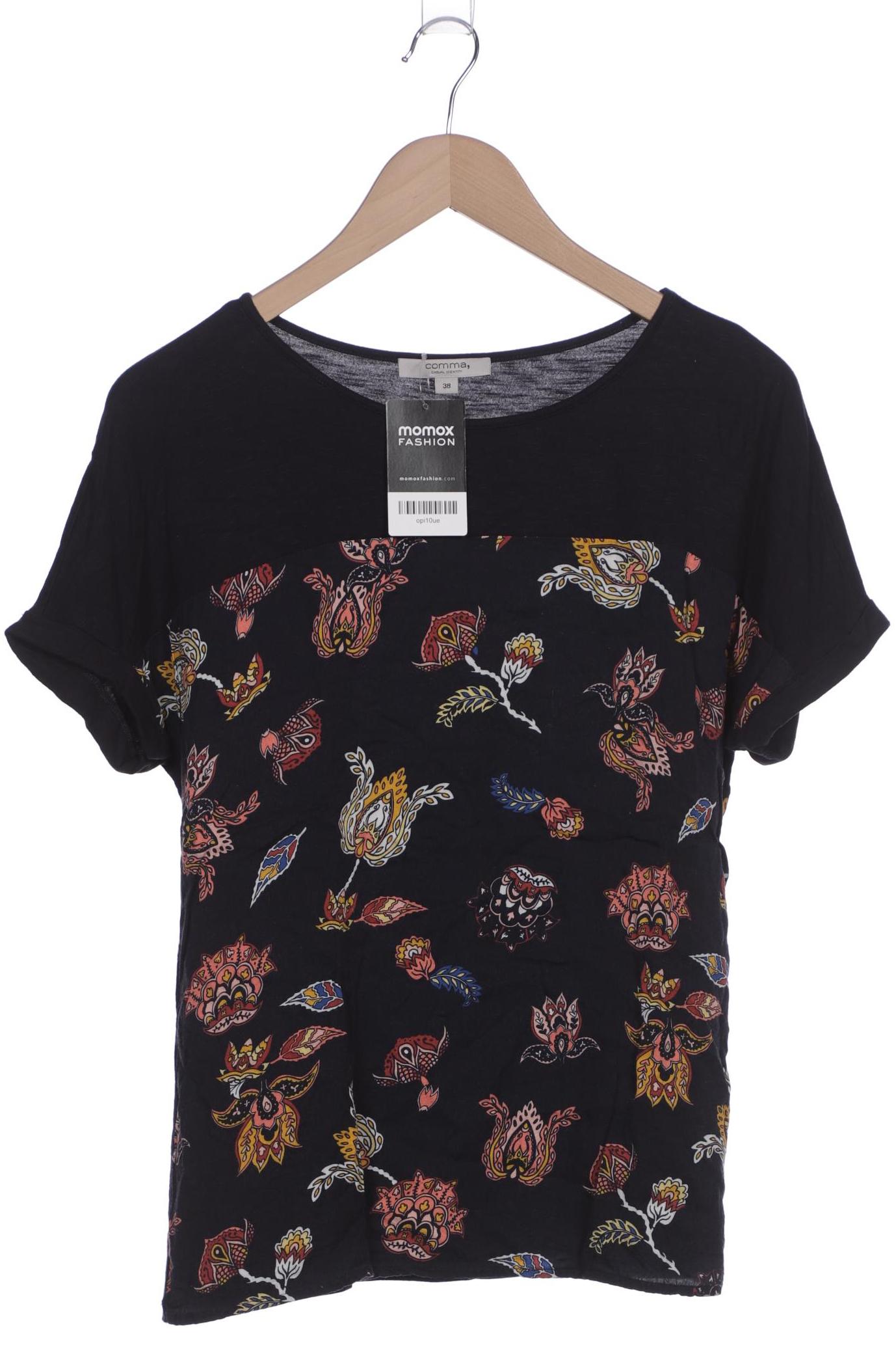 

Comma Damen T-Shirt, marineblau, Gr. 38