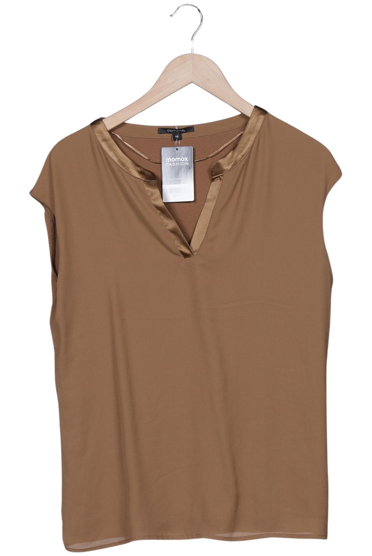 

Comma Damen T-Shirt, braun, Gr. 40
