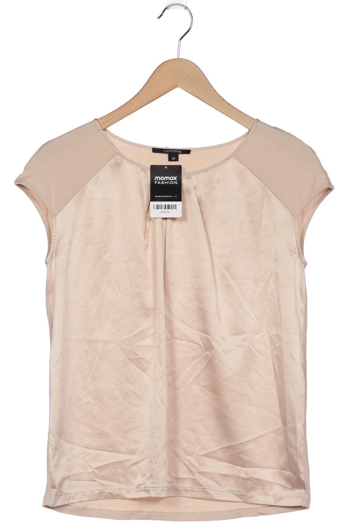 

Comma Damen T-Shirt, beige, Gr. 36