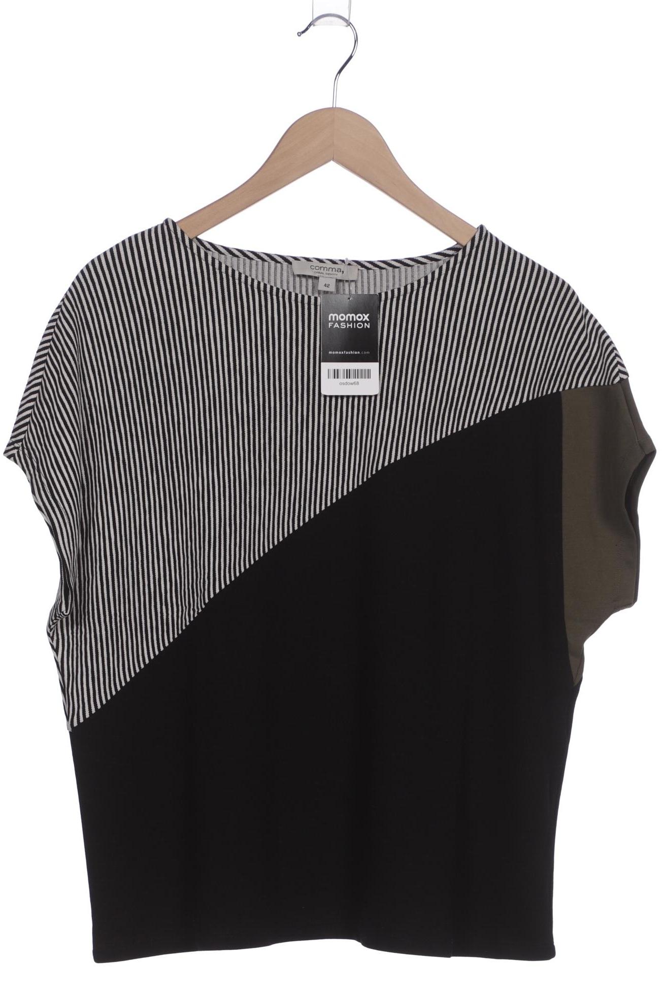 

Comma Damen T-Shirt, schwarz, Gr. 42