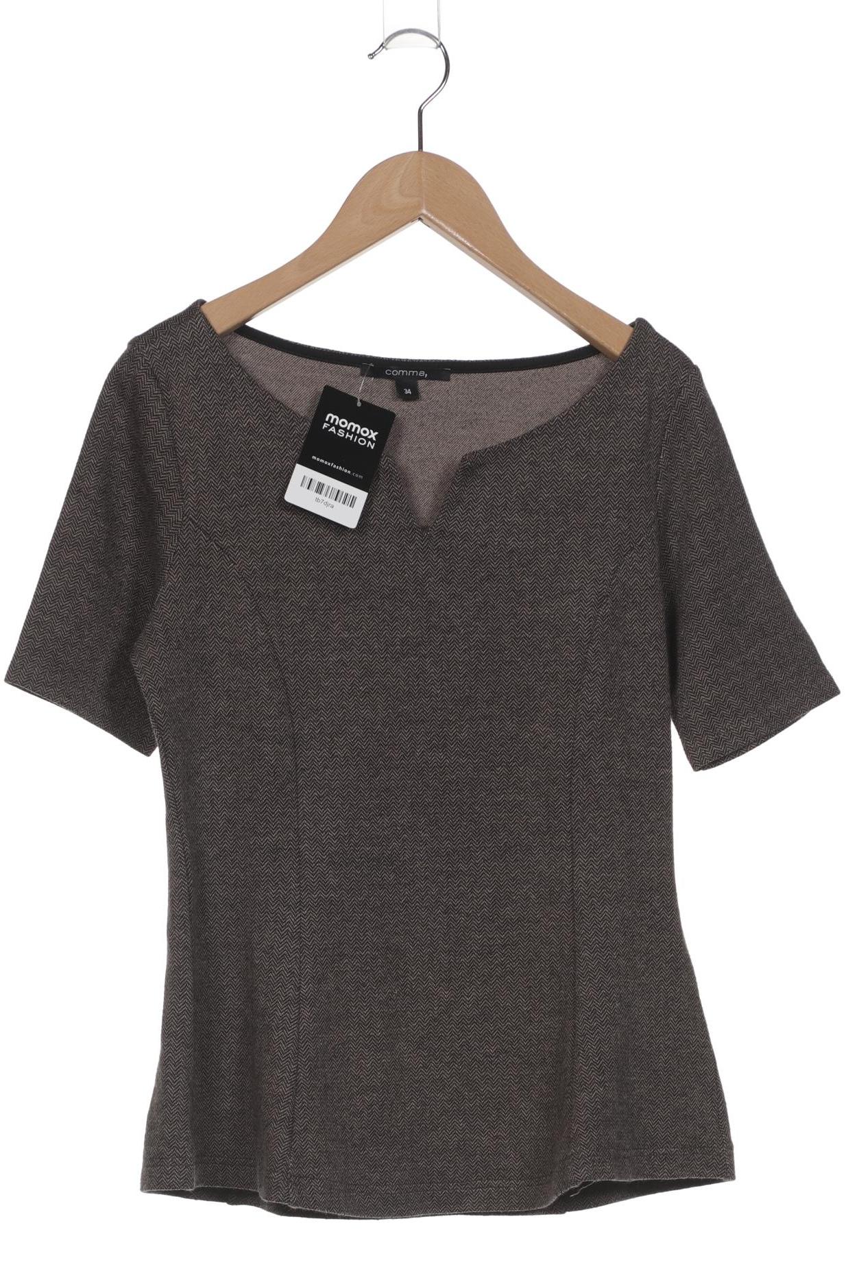 

Comma Damen T-Shirt, braun, Gr. 34