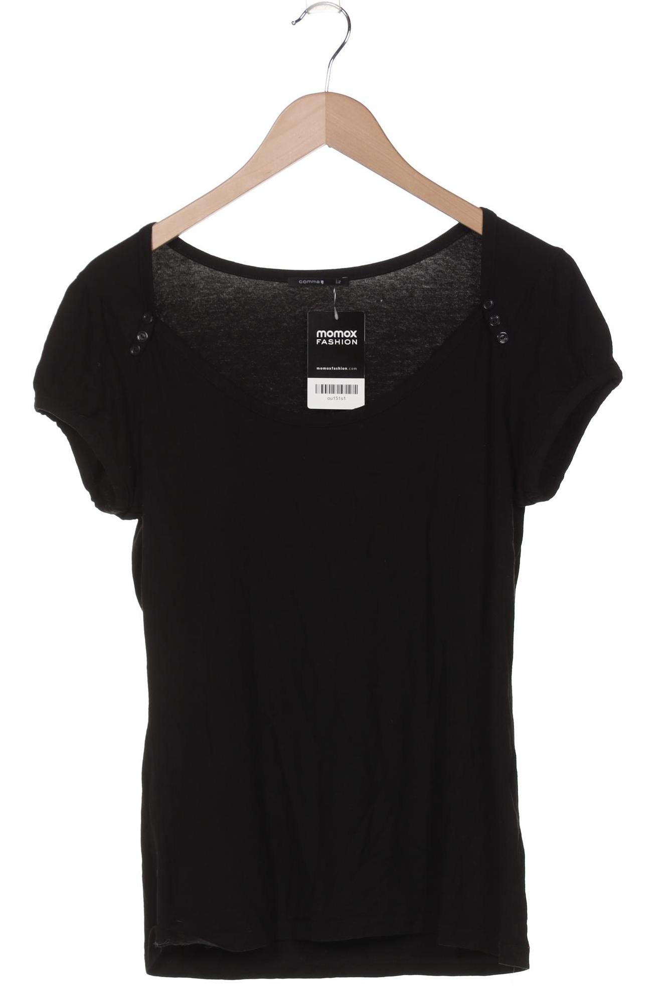 

Comma Damen T-Shirt, schwarz, Gr. 42
