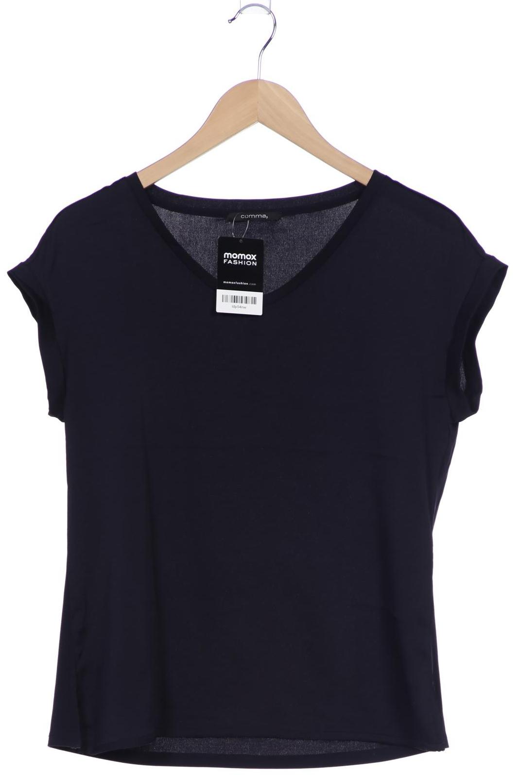 

Comma Damen T-Shirt, marineblau, Gr. 38