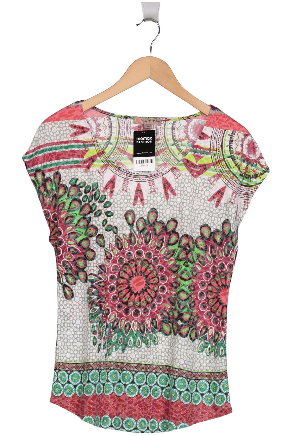 

Comma Damen T-Shirt, mehrfarbig, Gr. 40