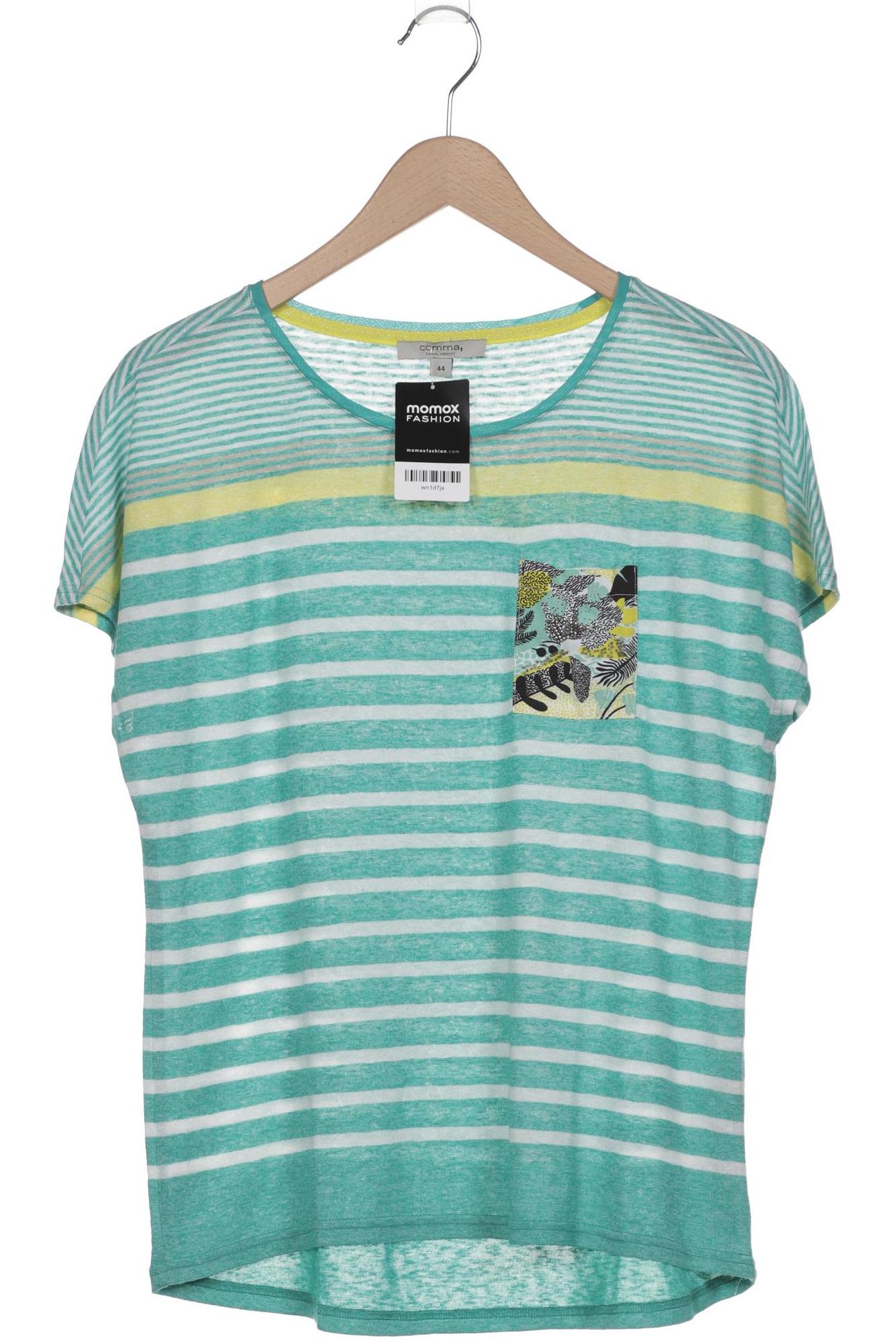 

Comma Damen T-Shirt, türkis, Gr. 44
