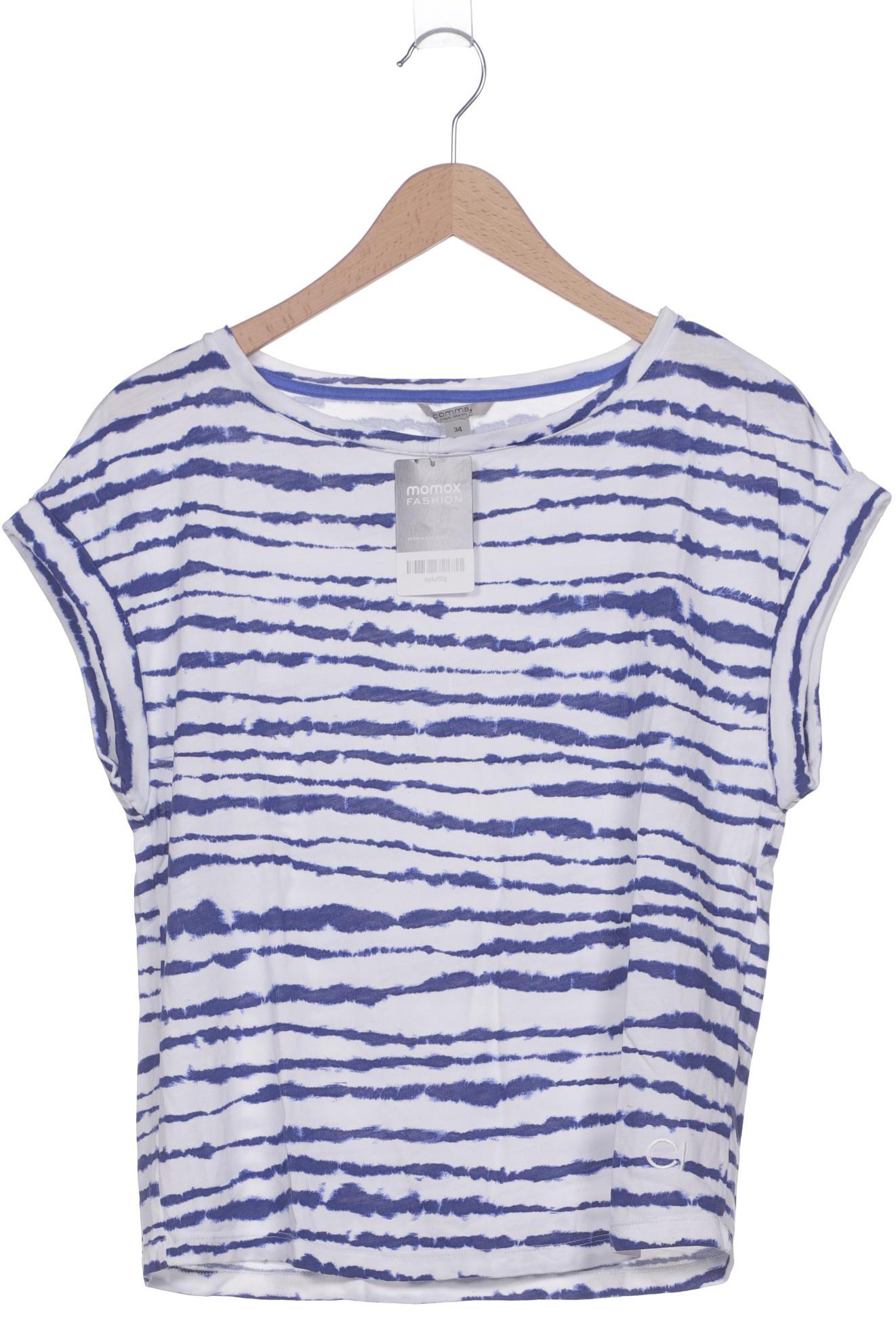 

Comma Damen T-Shirt, weiß, Gr. 34
