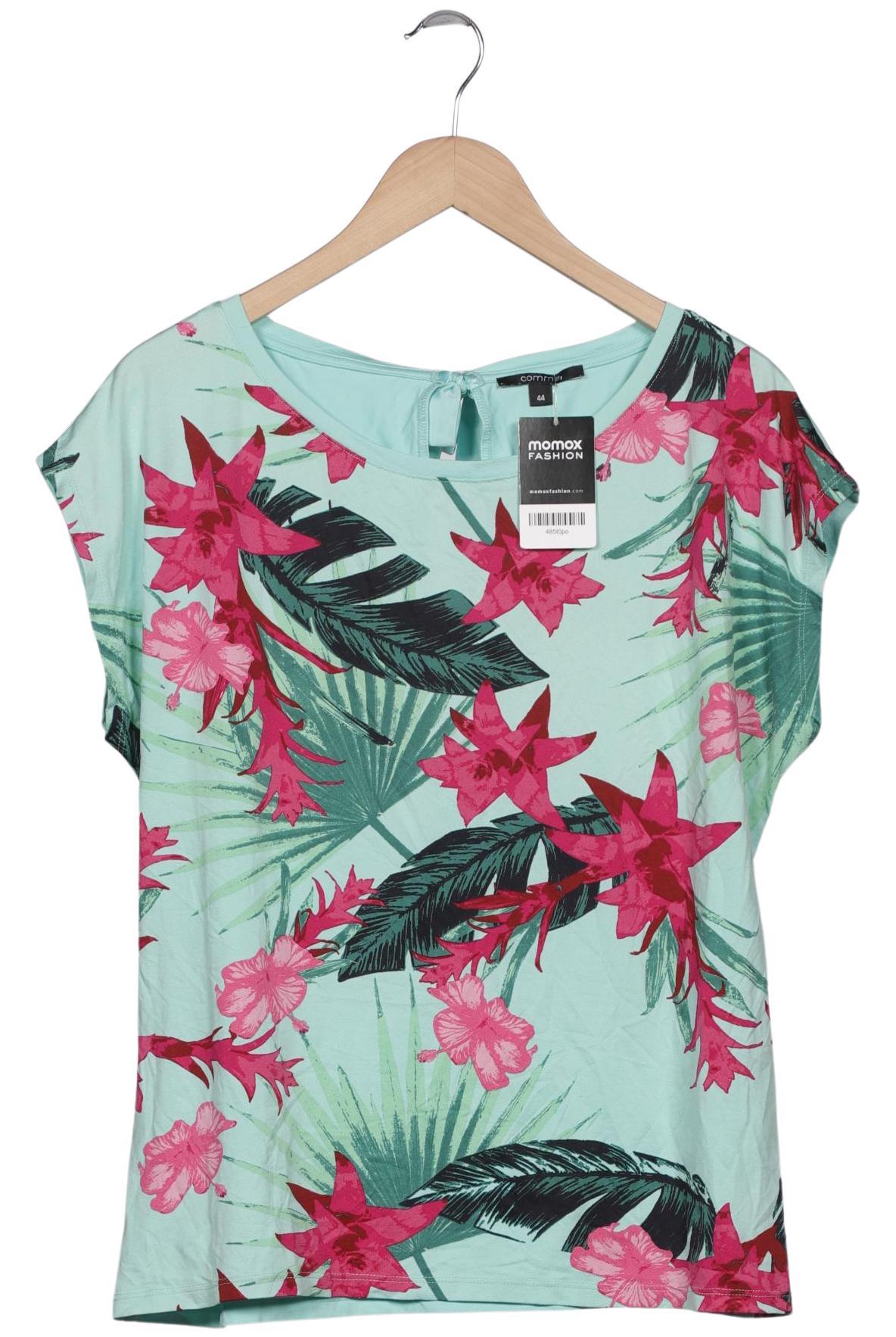 

Comma Damen T-Shirt, türkis, Gr. 44