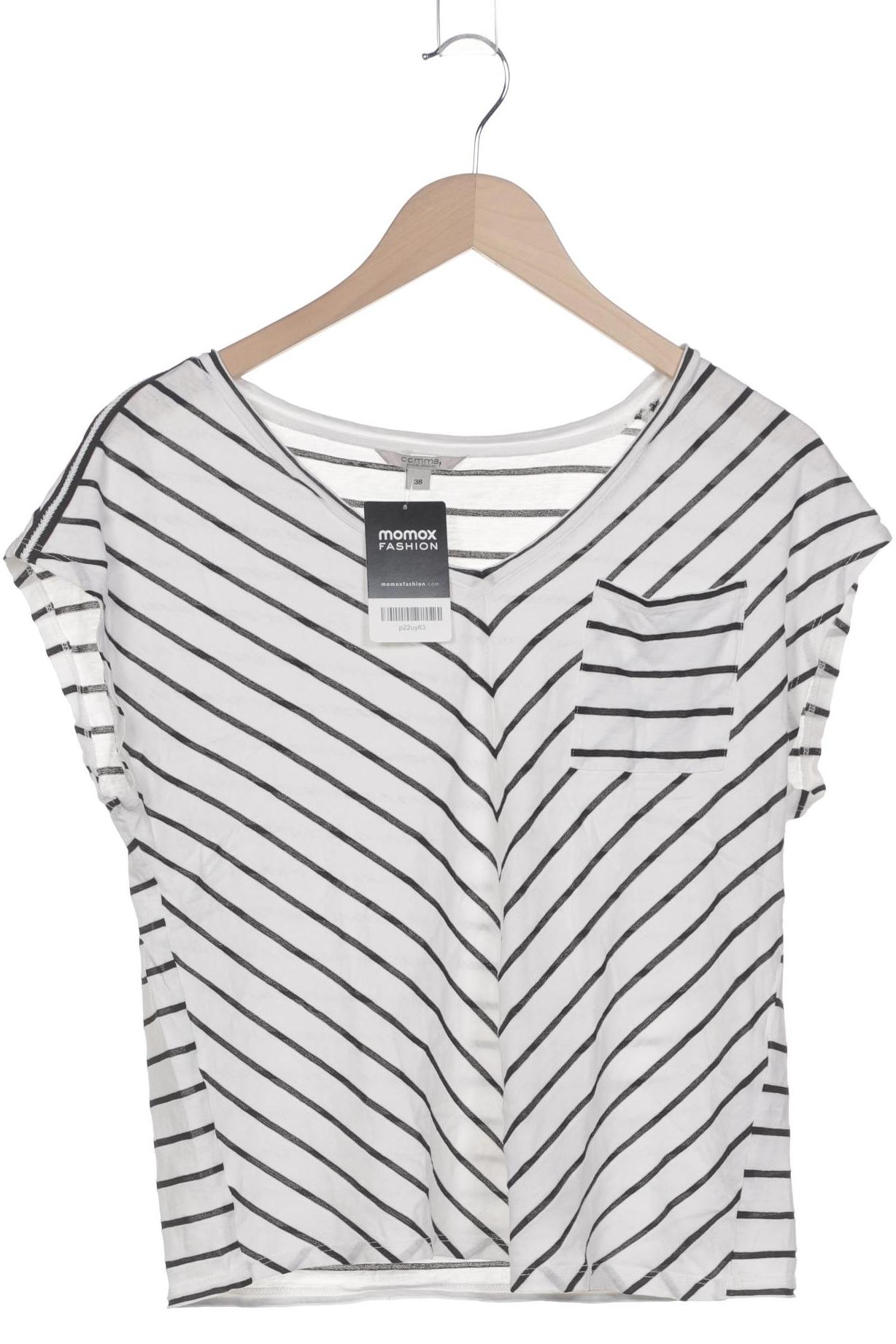 

Comma Damen T-Shirt, weiß, Gr. 38