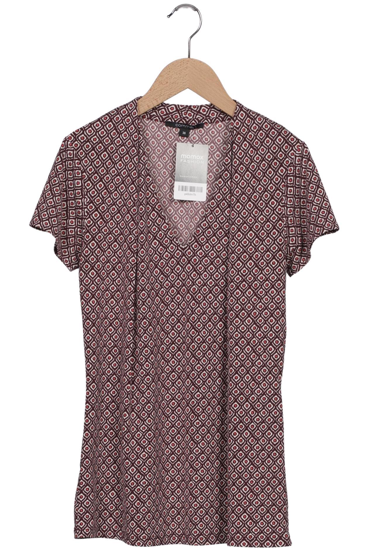 

Comma Damen T-Shirt, bordeaux, Gr. 36