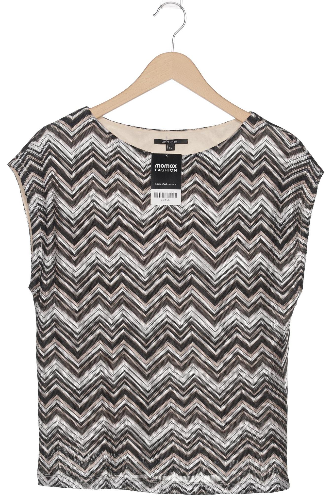 

Comma Damen T-Shirt, grau, Gr. 40