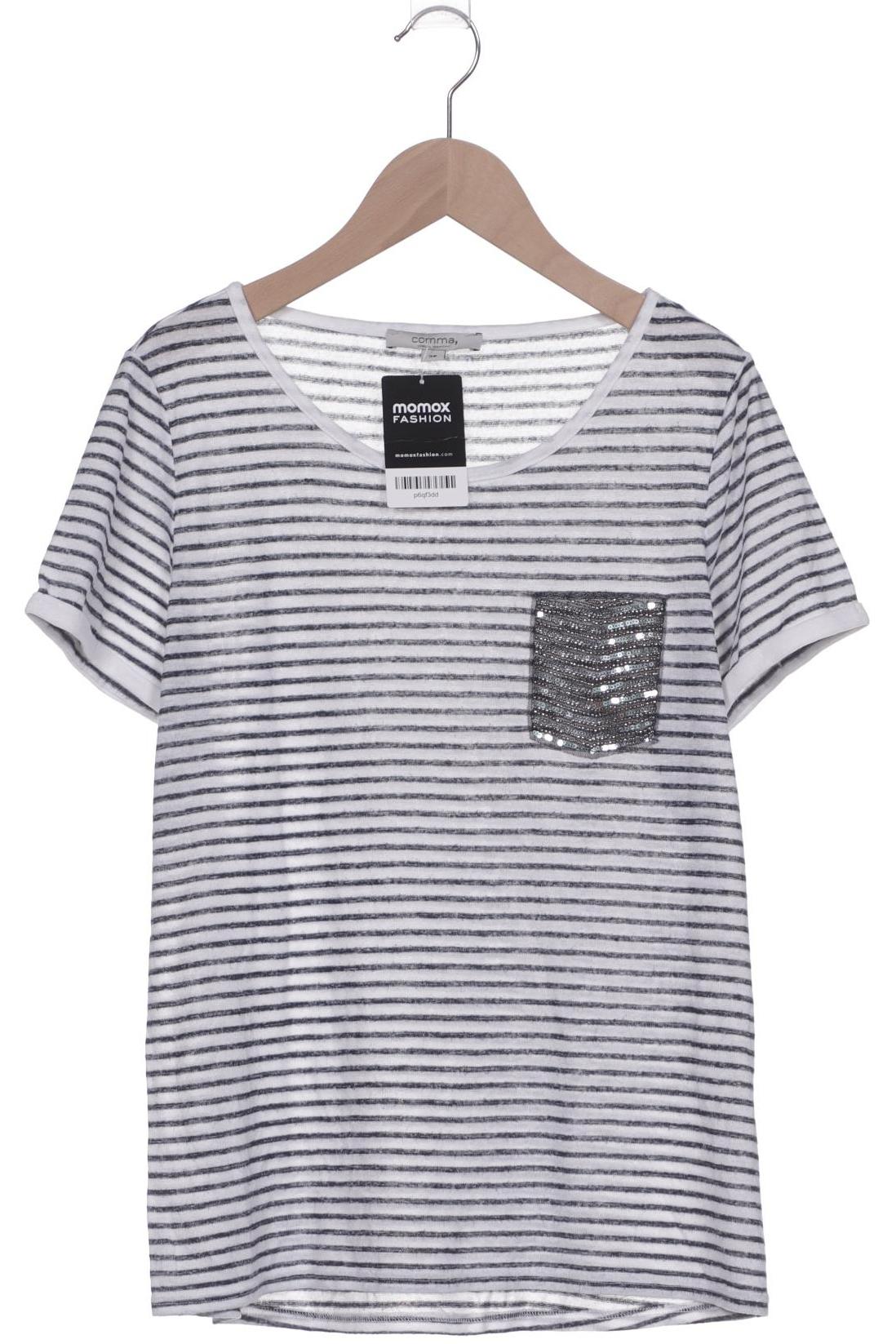 

Comma Damen T-Shirt, weiß, Gr. 38
