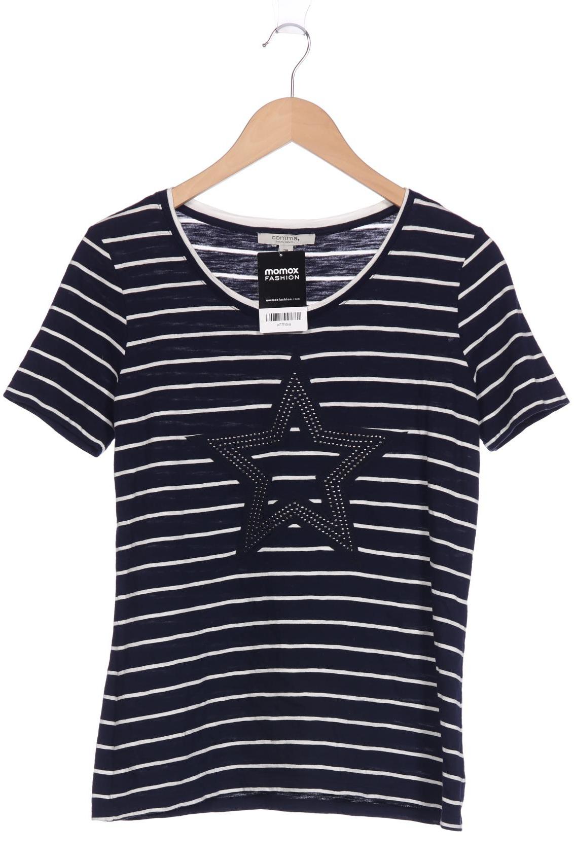 

Comma Damen T-Shirt, marineblau