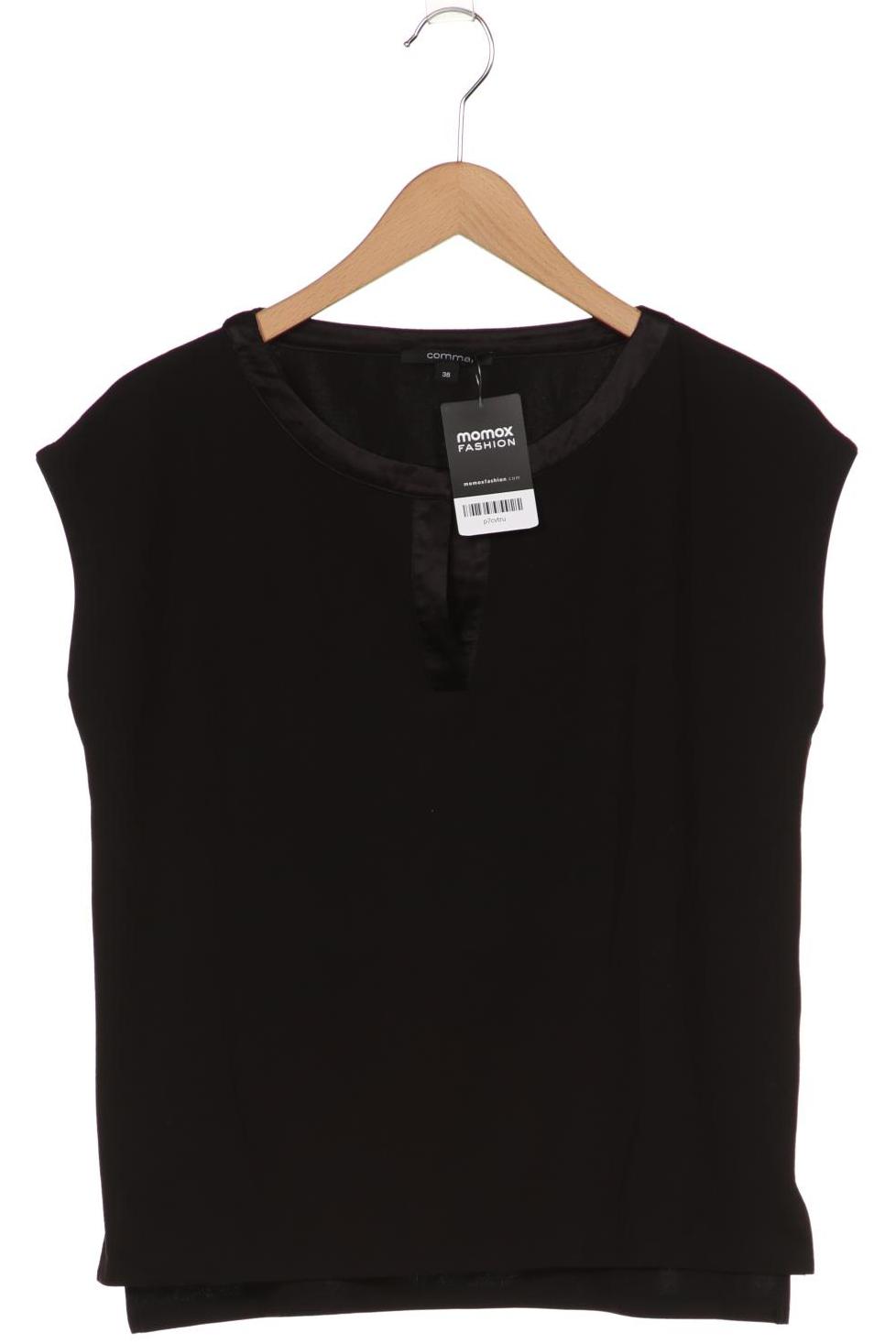 

Comma Damen T-Shirt, schwarz