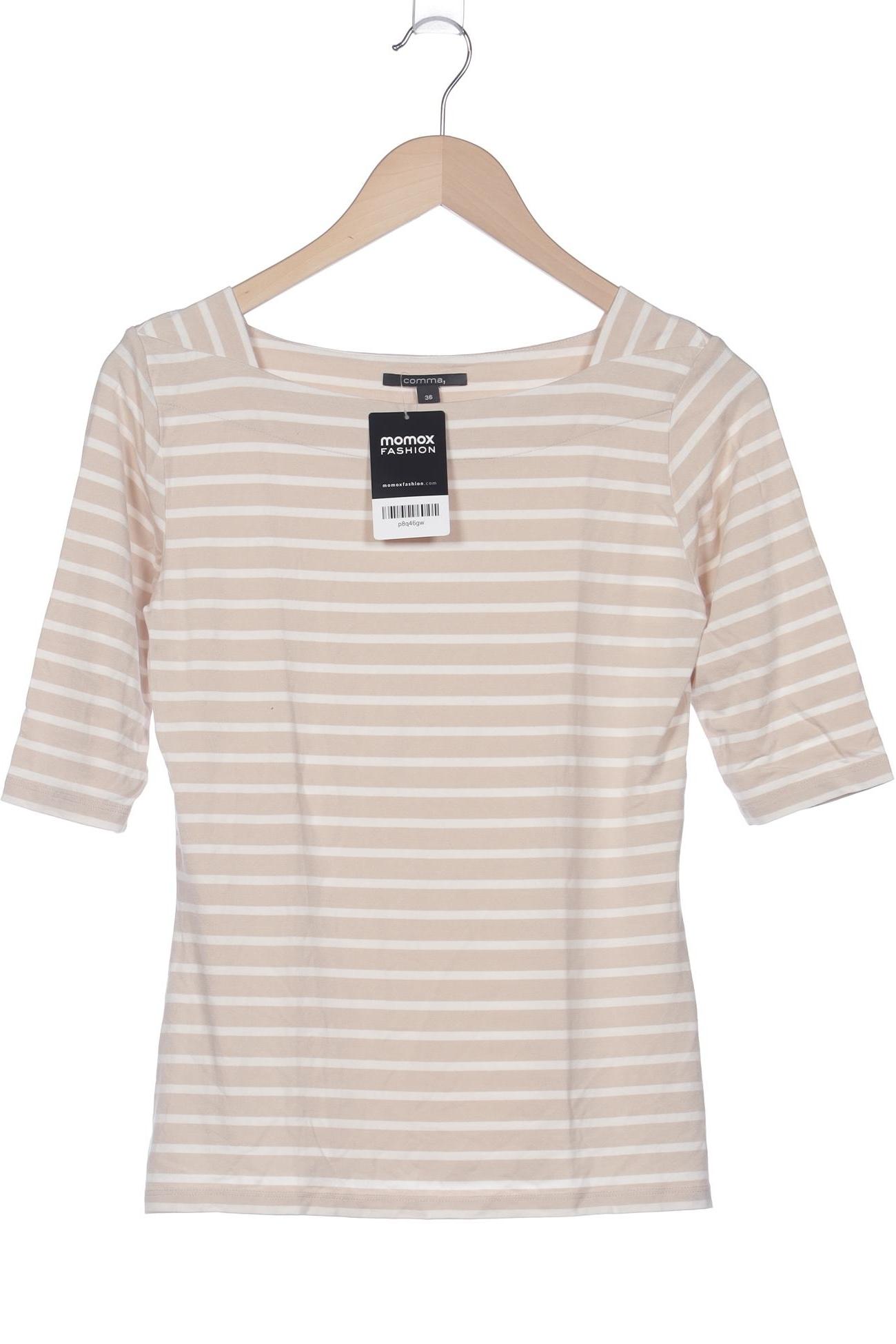 

Comma Damen T-Shirt, beige, Gr. 36