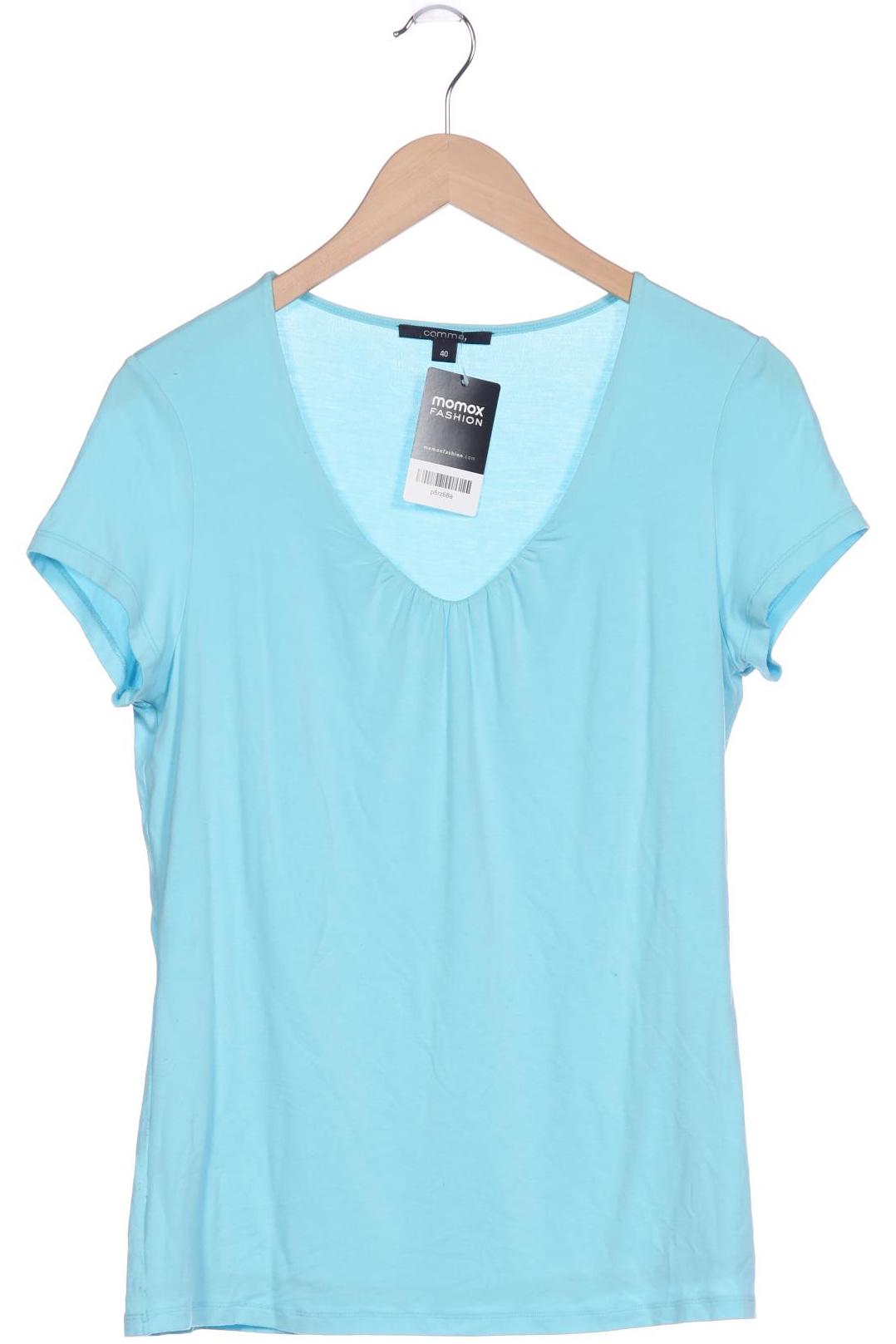 

Comma Damen T-Shirt, hellblau, Gr. 40