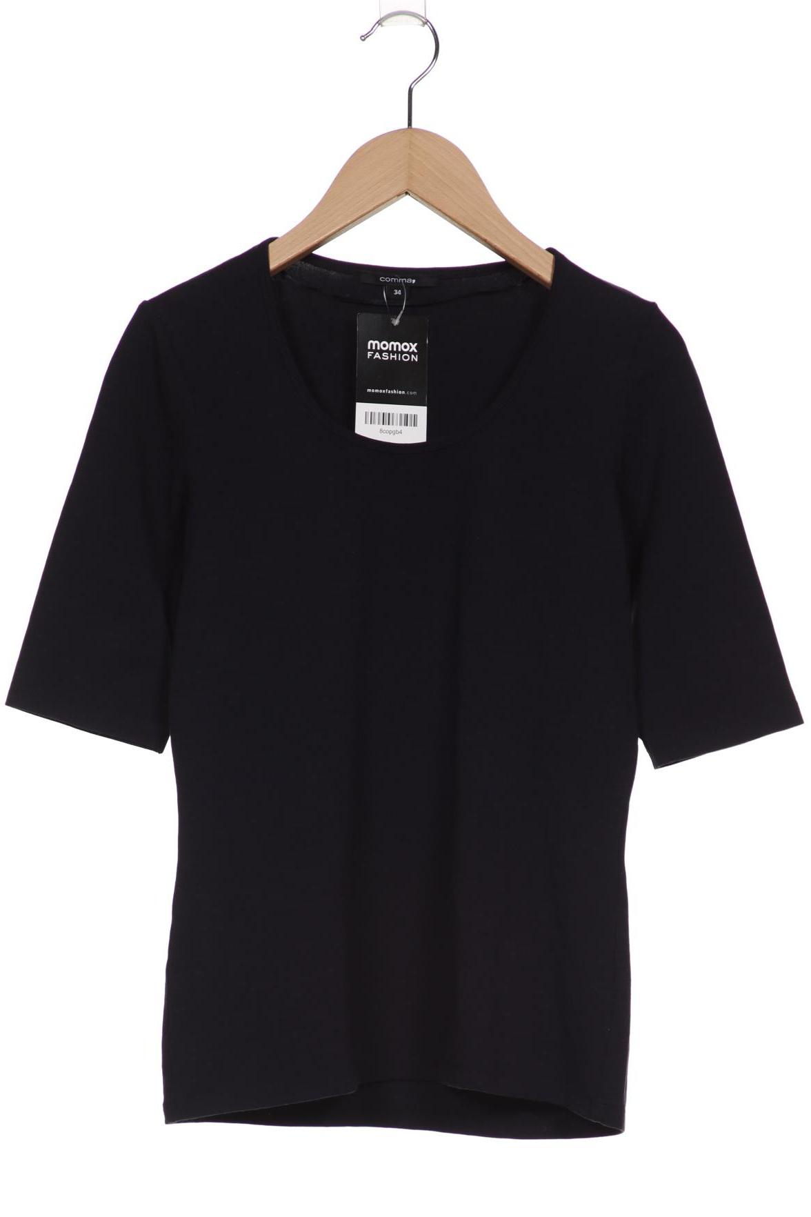 

Comma Damen T-Shirt, schwarz, Gr. 34