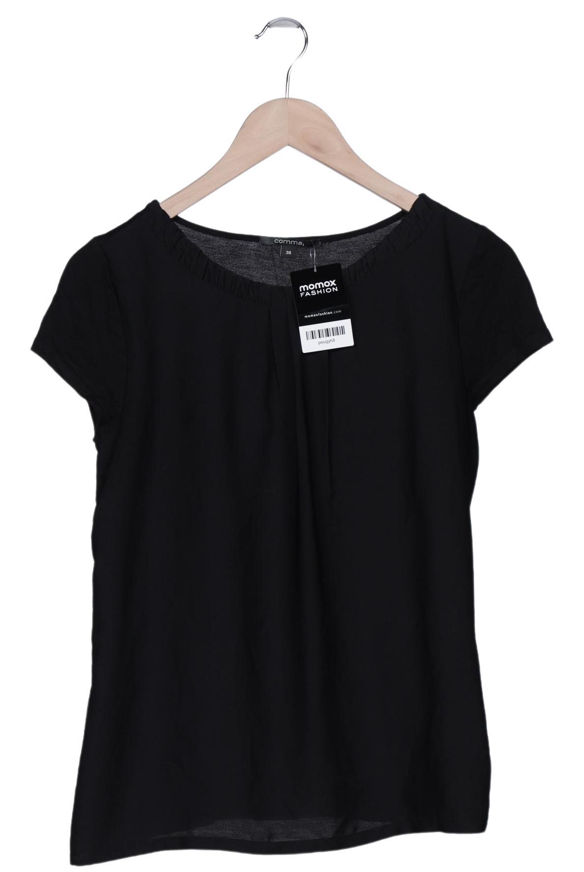 

Comma Damen T-Shirt, schwarz, Gr. 38