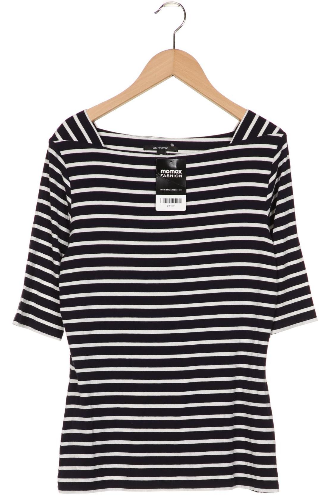 

Comma Damen T-Shirt, marineblau, Gr. 38
