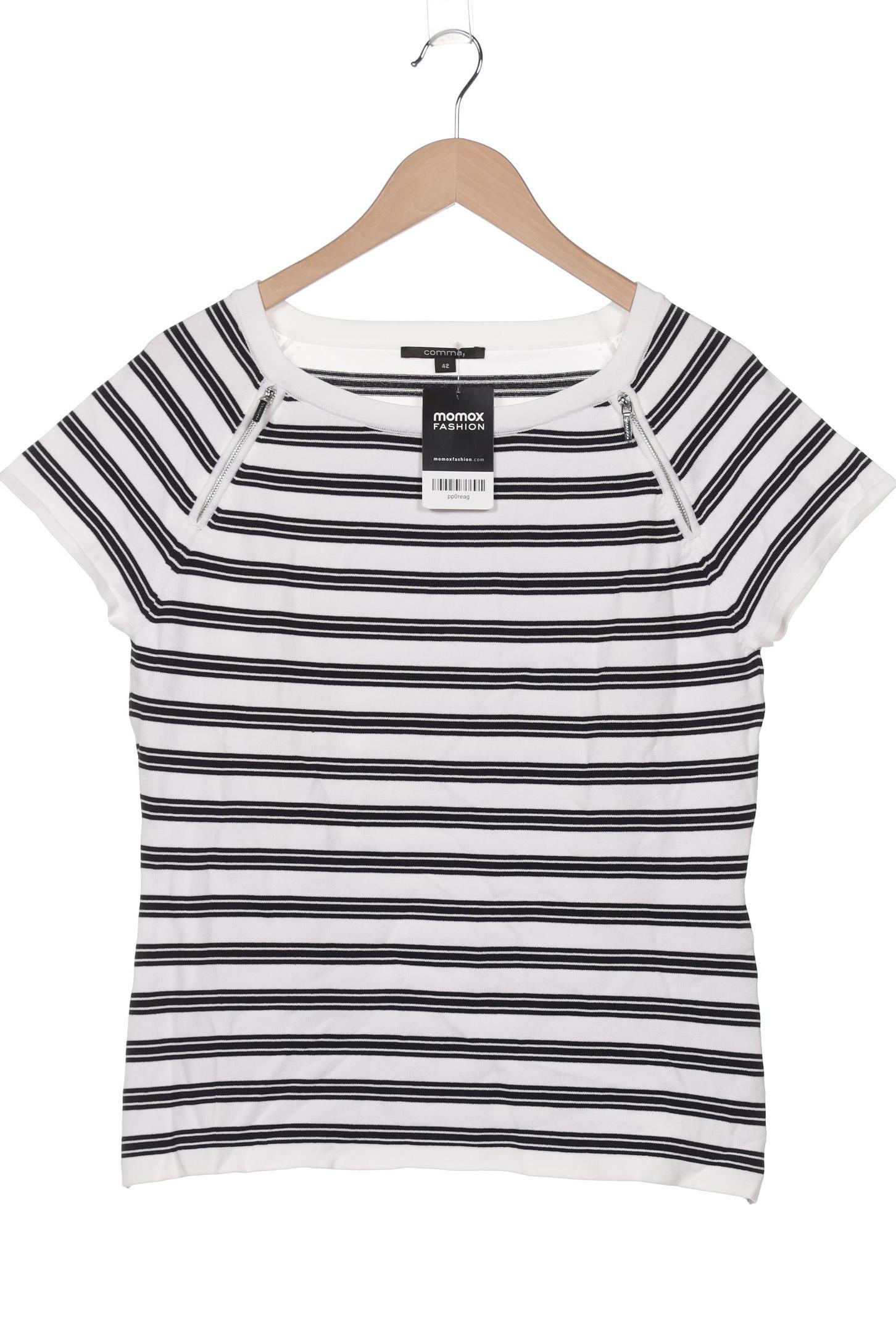 

Comma Damen T-Shirt, weiß, Gr. 42
