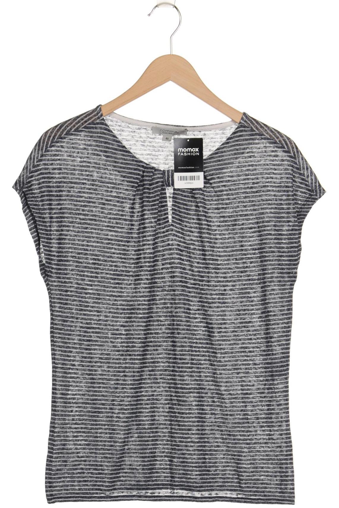 

Comma Damen T-Shirt, marineblau, Gr. 40