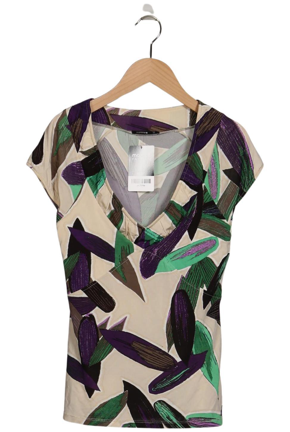 

Comma Damen T-Shirt, mehrfarbig, Gr. 36