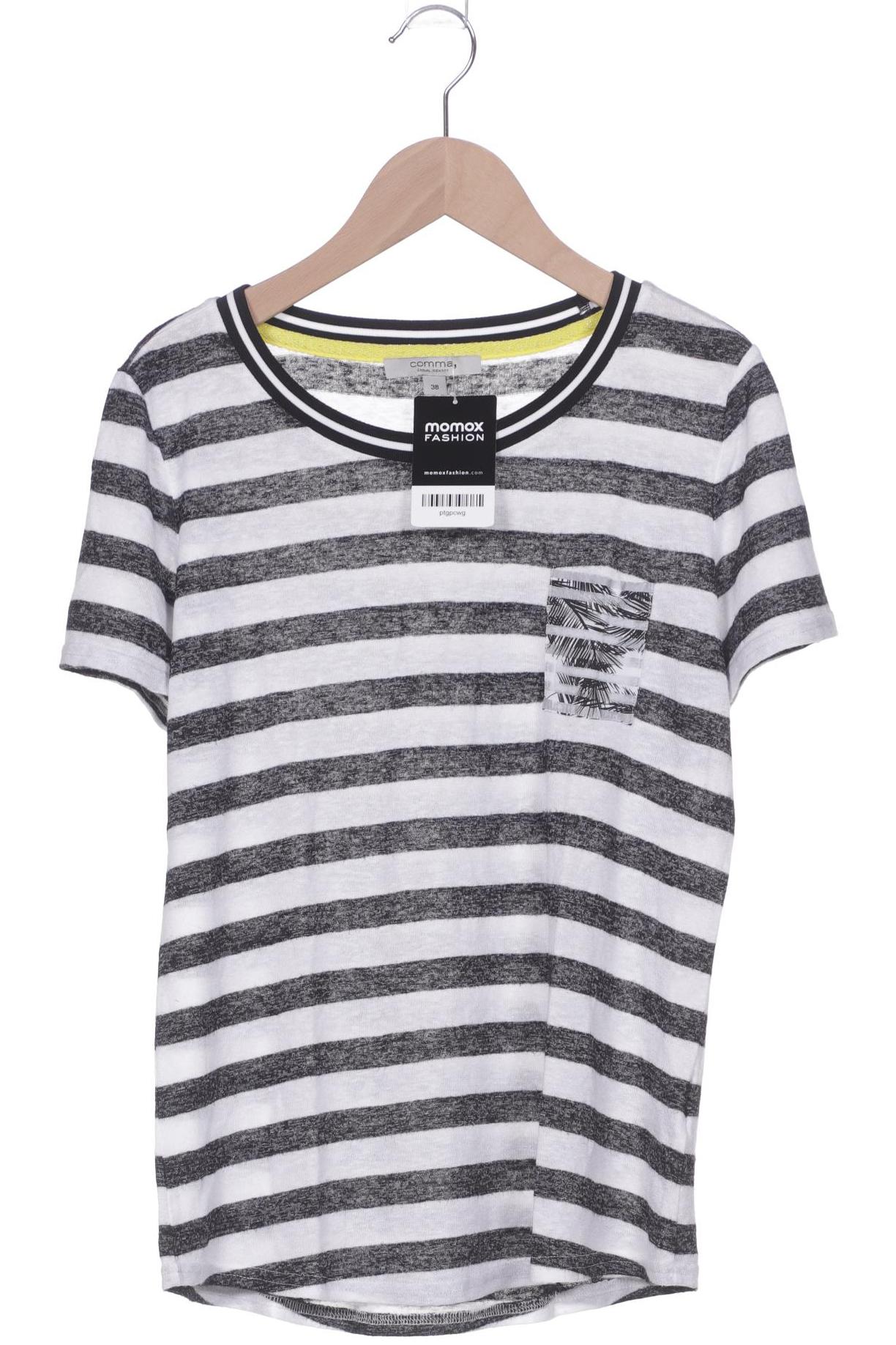 

Comma Damen T-Shirt, weiß, Gr. 38