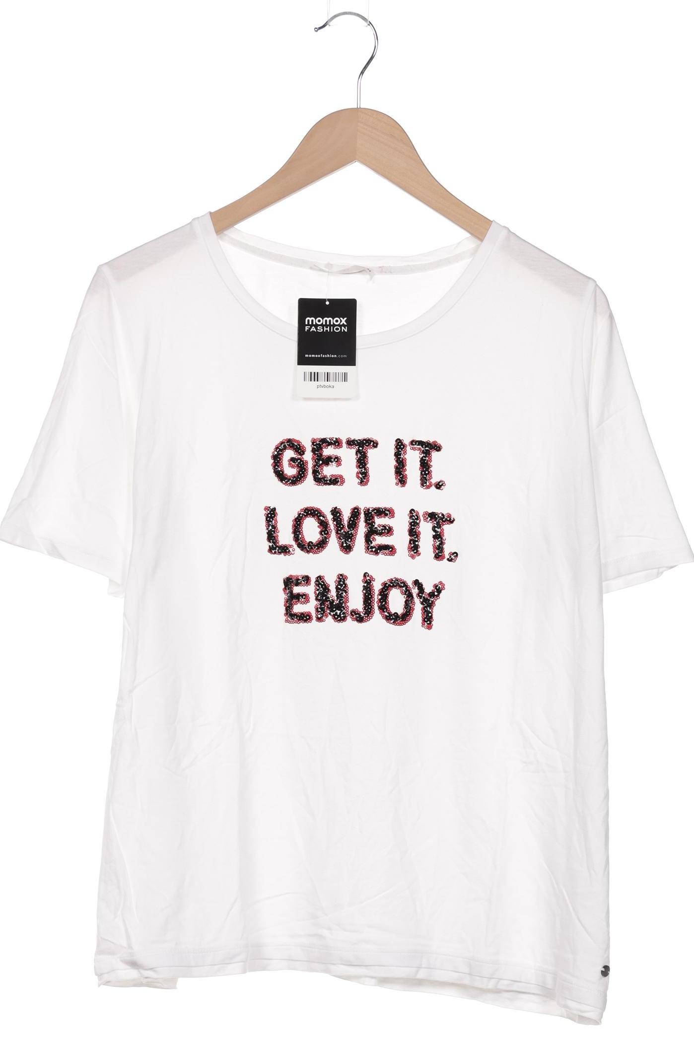 

Comma Damen T-Shirt, weiß, Gr. 44