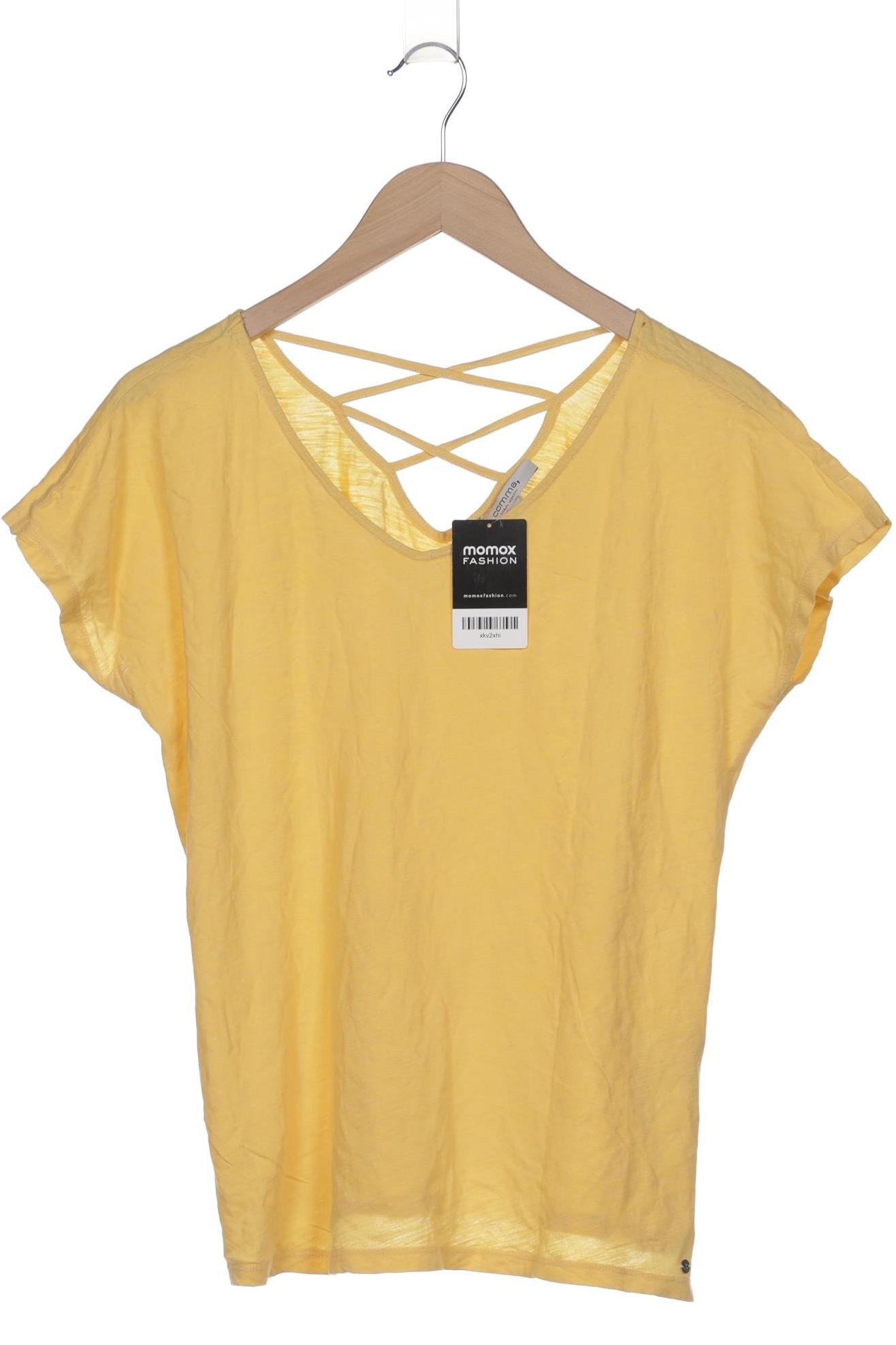 

Comma Damen T-Shirt, gelb, Gr. 40