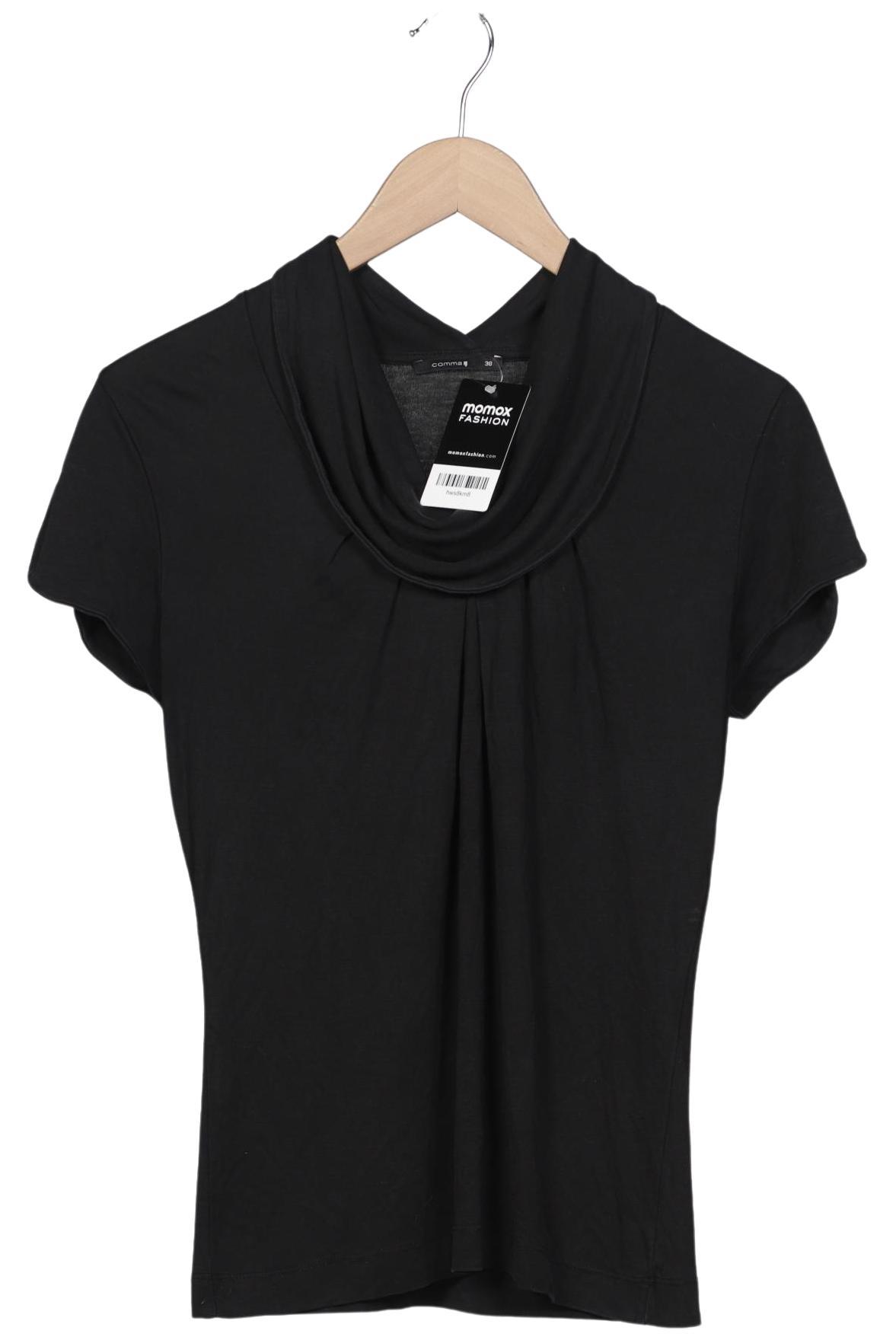 

Comma Damen T-Shirt, schwarz, Gr. 38