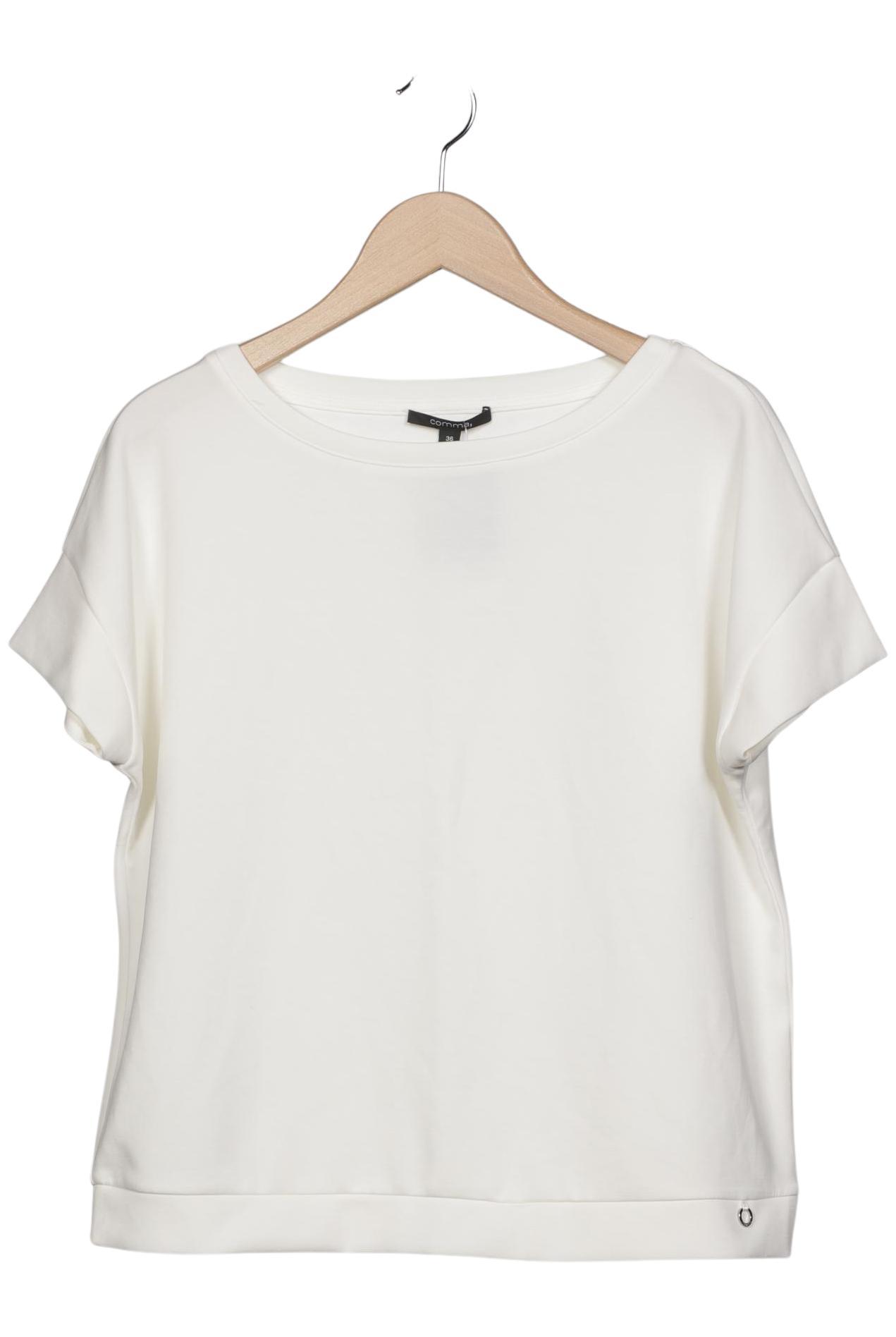 

Comma Damen T-Shirt, weiß, Gr. 36