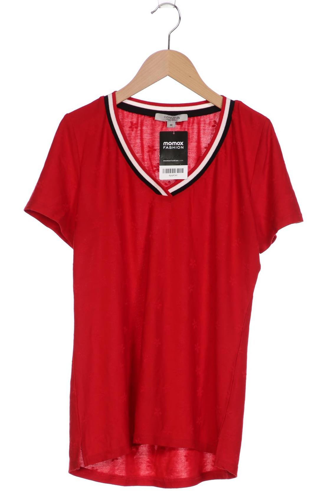 

Comma Damen T-Shirt, rot, Gr. 38