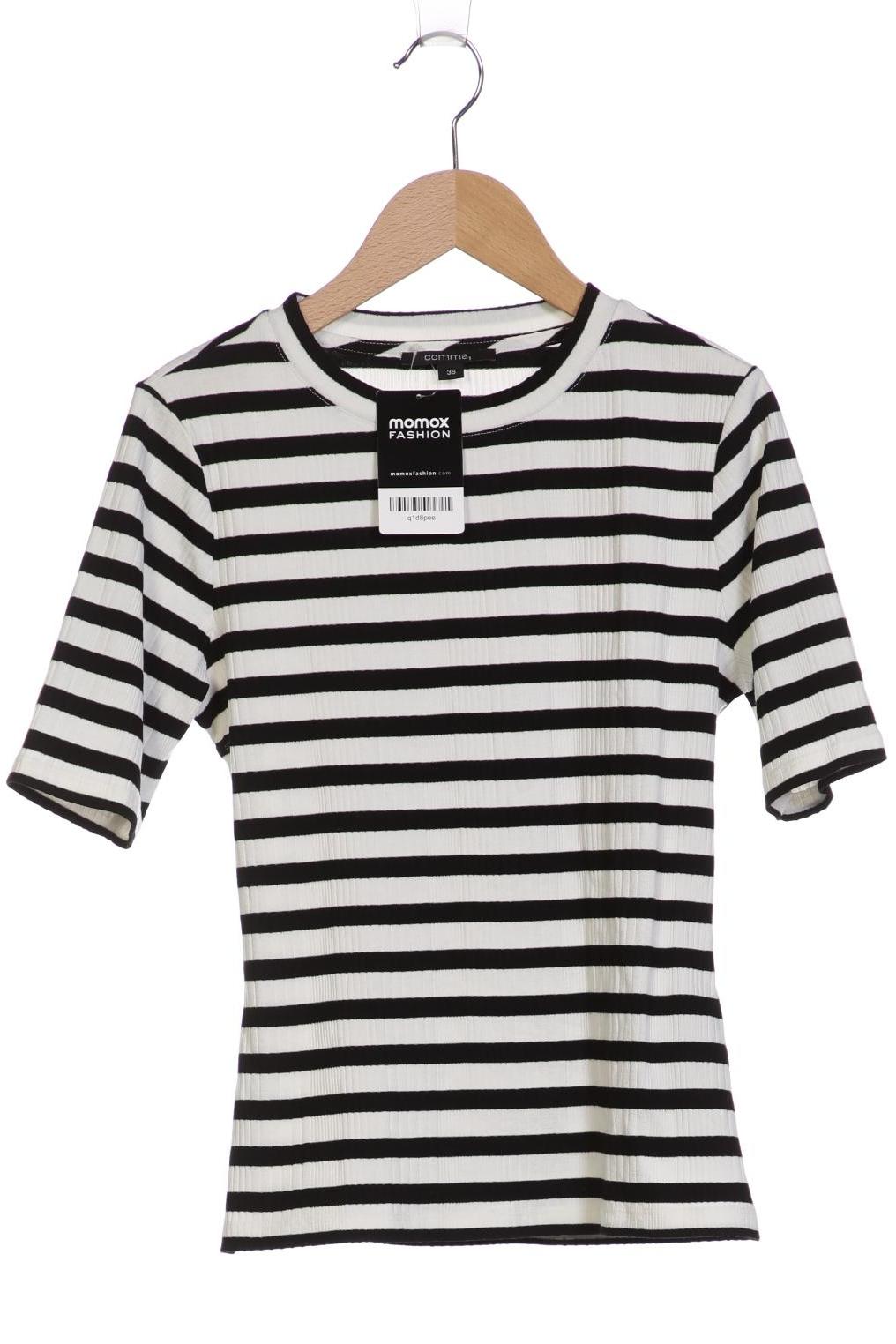 

Comma Damen T-Shirt, weiß, Gr. 36