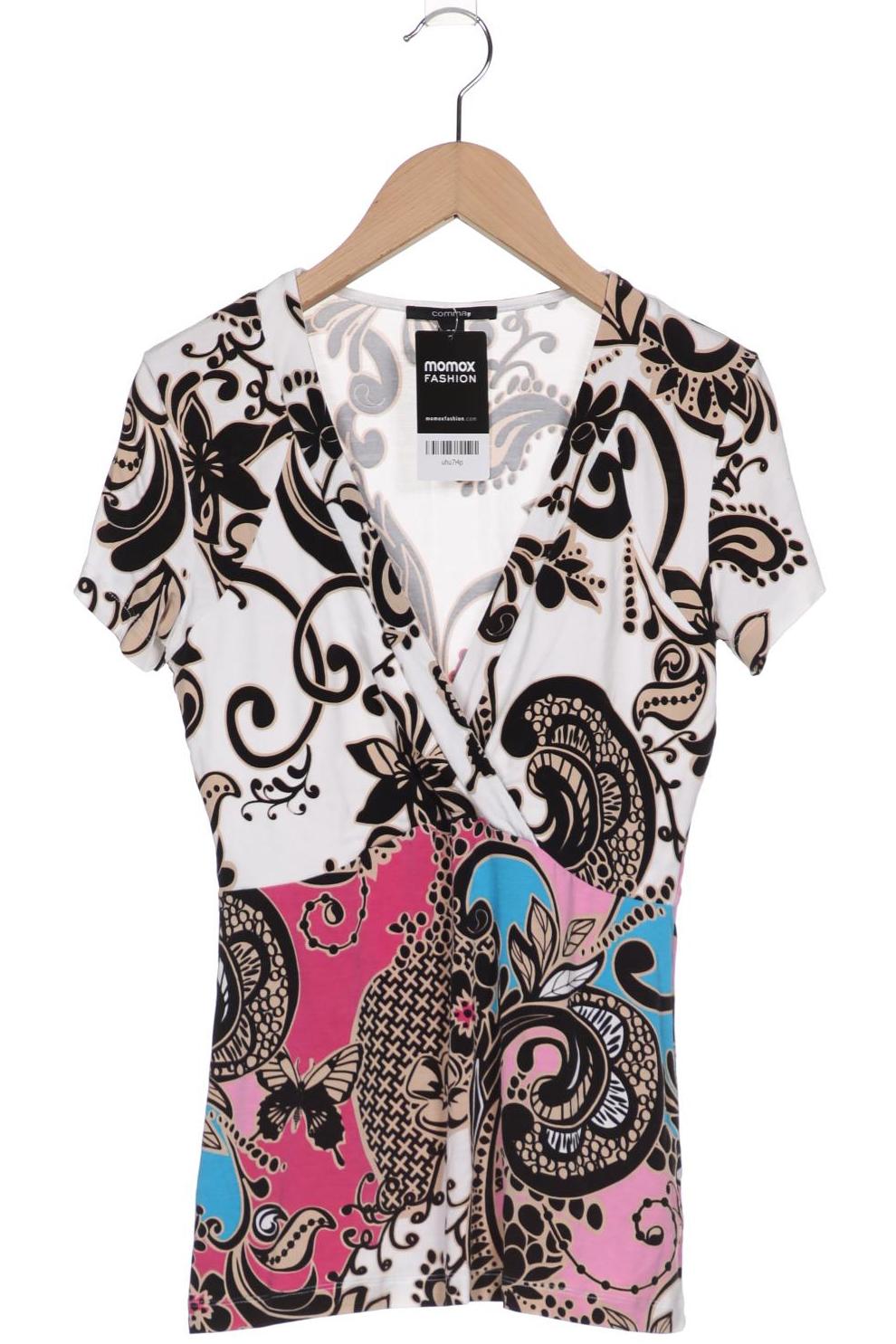 

Comma Damen T-Shirt, mehrfarbig