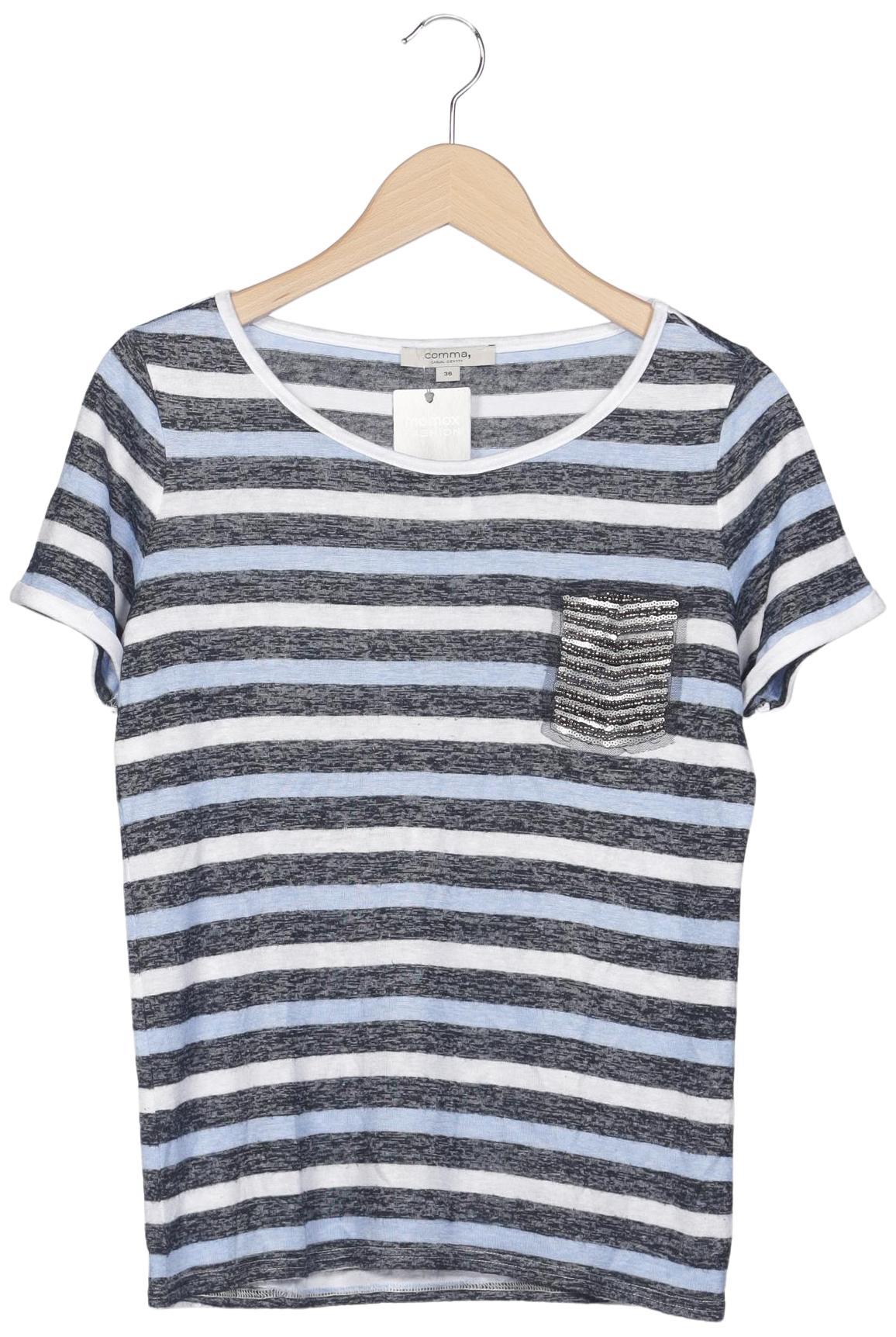 

Comma Damen T-Shirt, mehrfarbig, Gr. 36