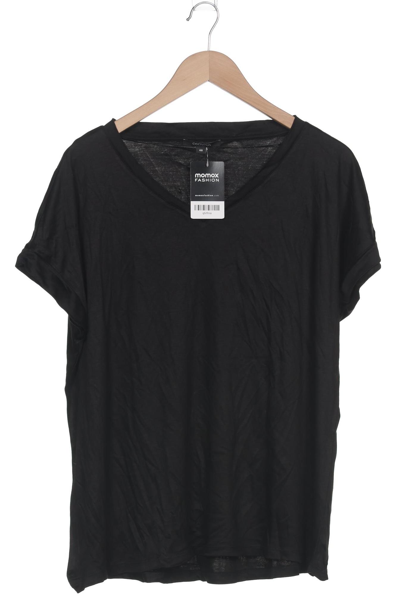 

Comma Damen T-Shirt, schwarz, Gr. 46