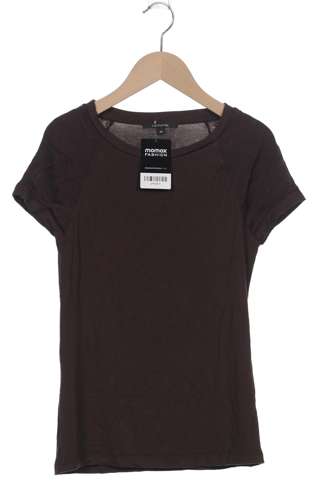 

Comma Damen T-Shirt, braun, Gr. 32