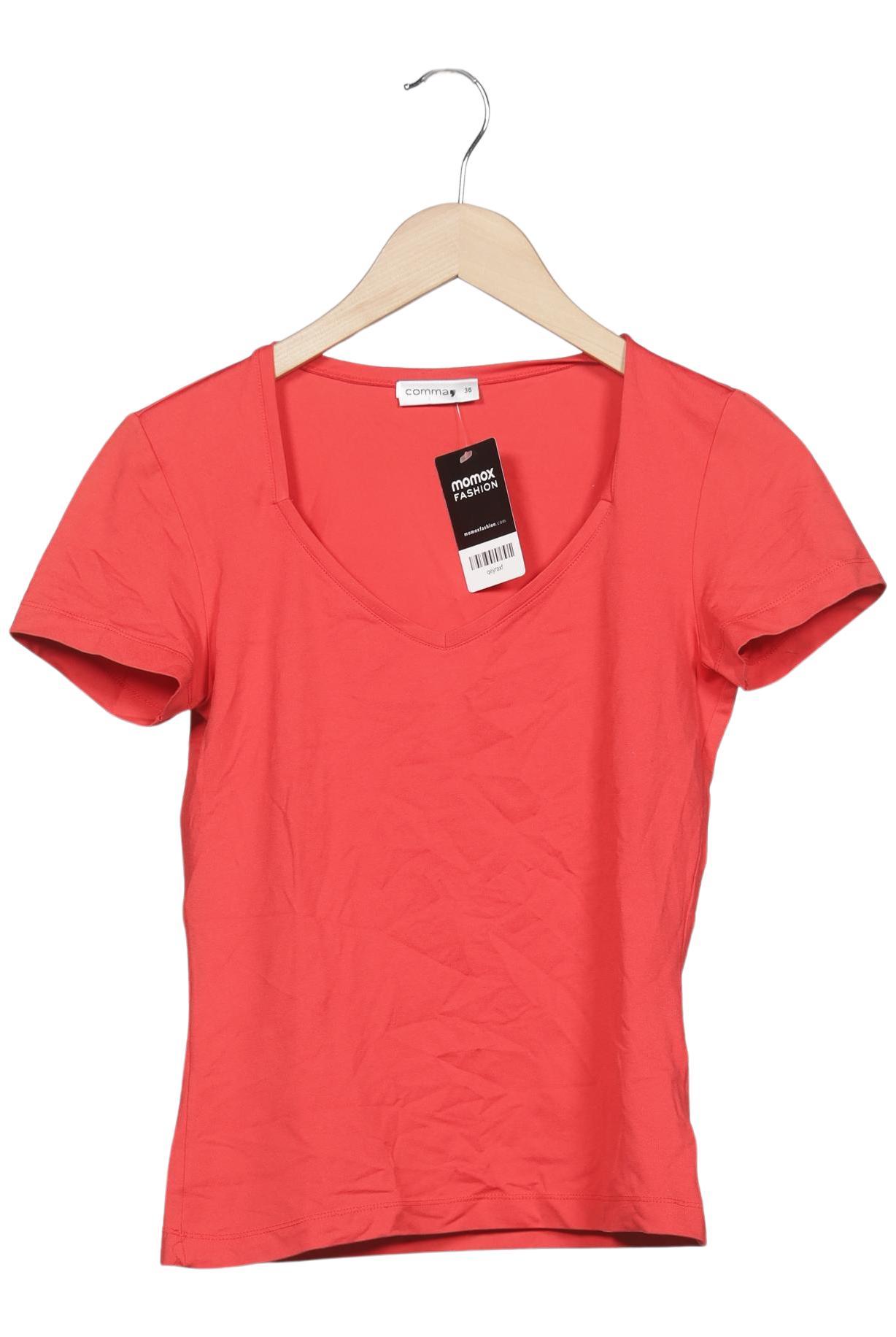 

Comma Damen T-Shirt, rot, Gr. 36
