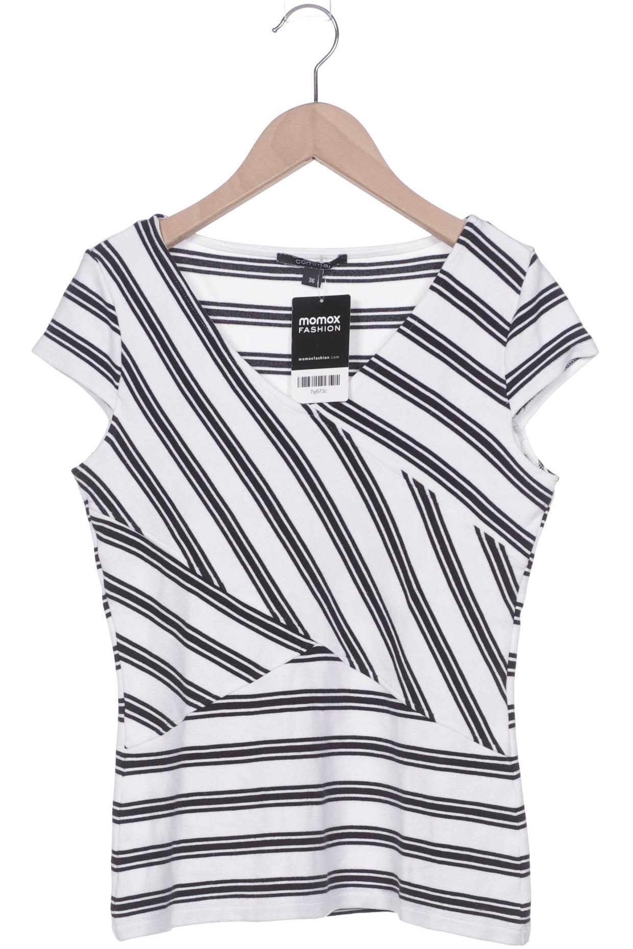 

Comma Damen T-Shirt, weiß, Gr. 36